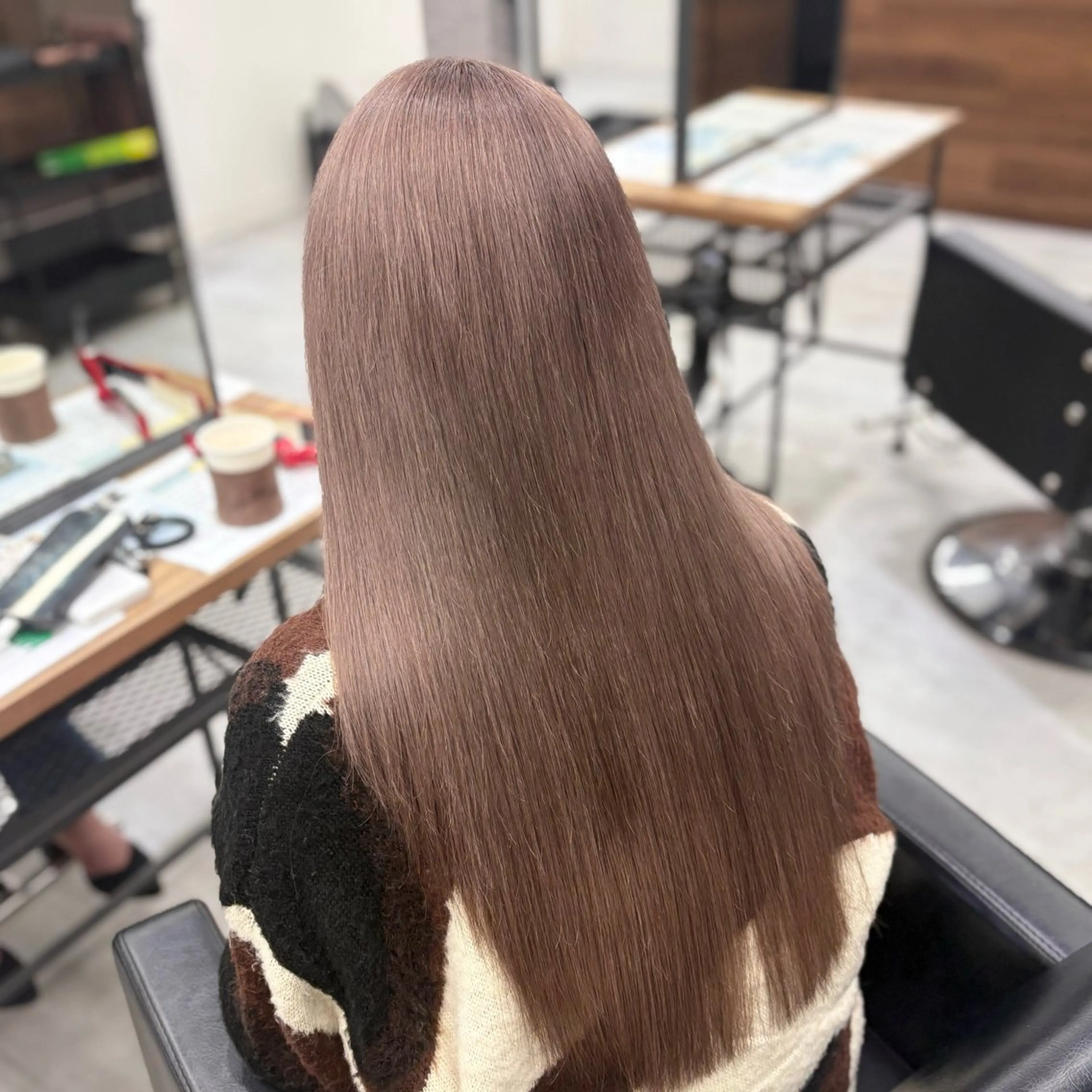 ロング ヘアカラー トリートメント SAKI🫧NEXT 池袋/韓国風カラー✨のヘアスタイル