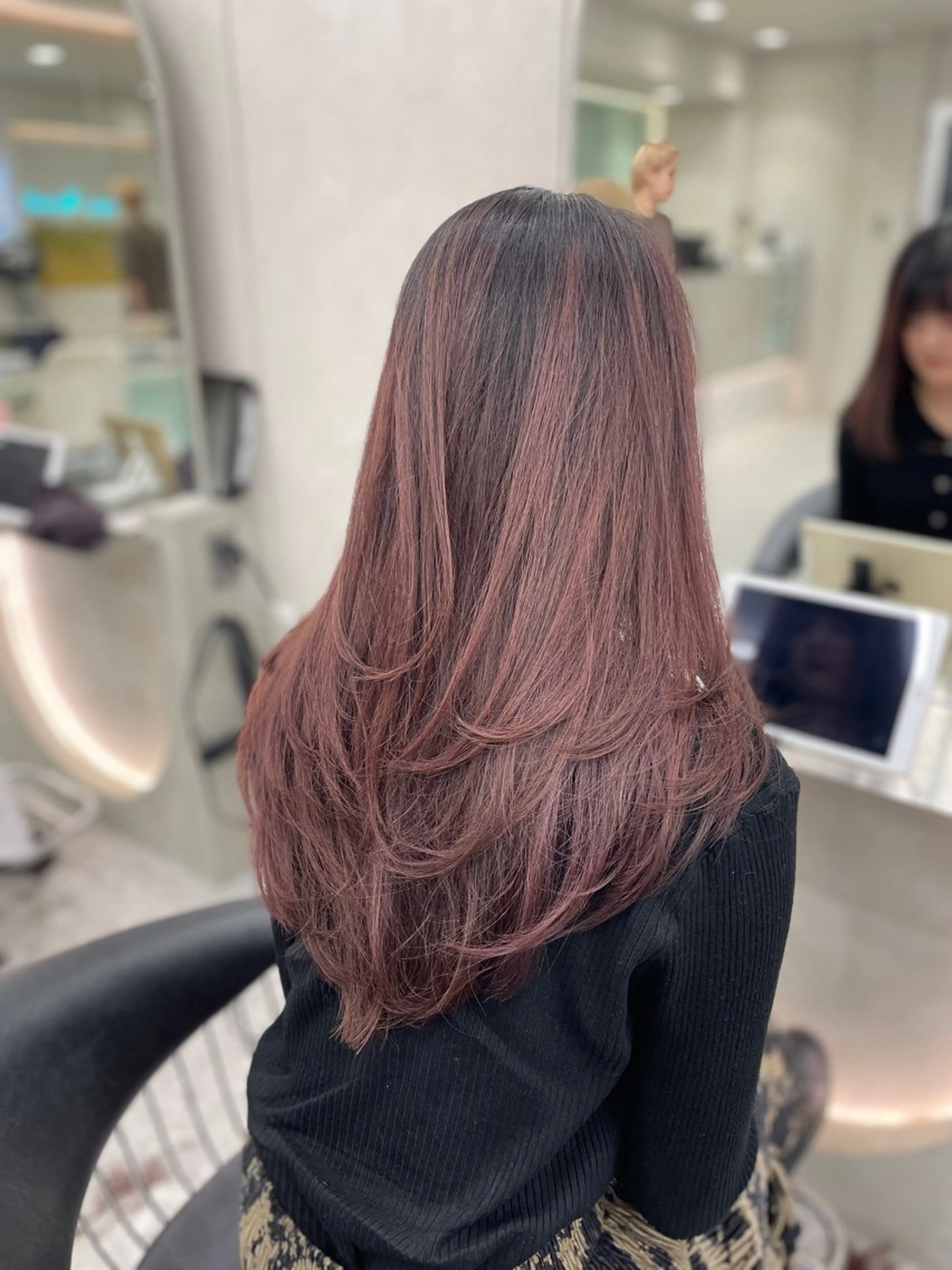 ロング カラー 韓国ヘア/レイヤー Londエレンのヘアスタイル