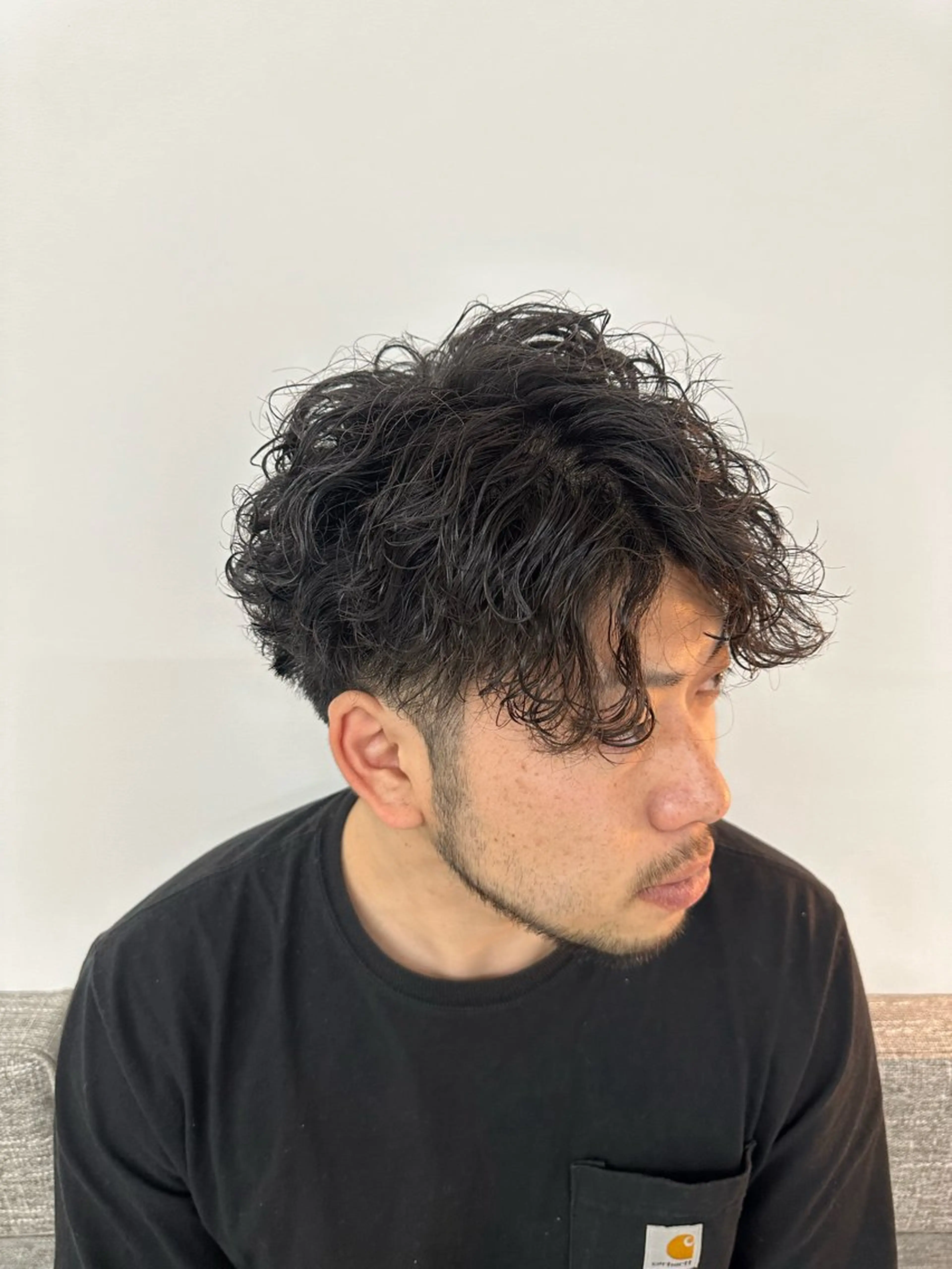 カット+ツイストor波巻きの写真