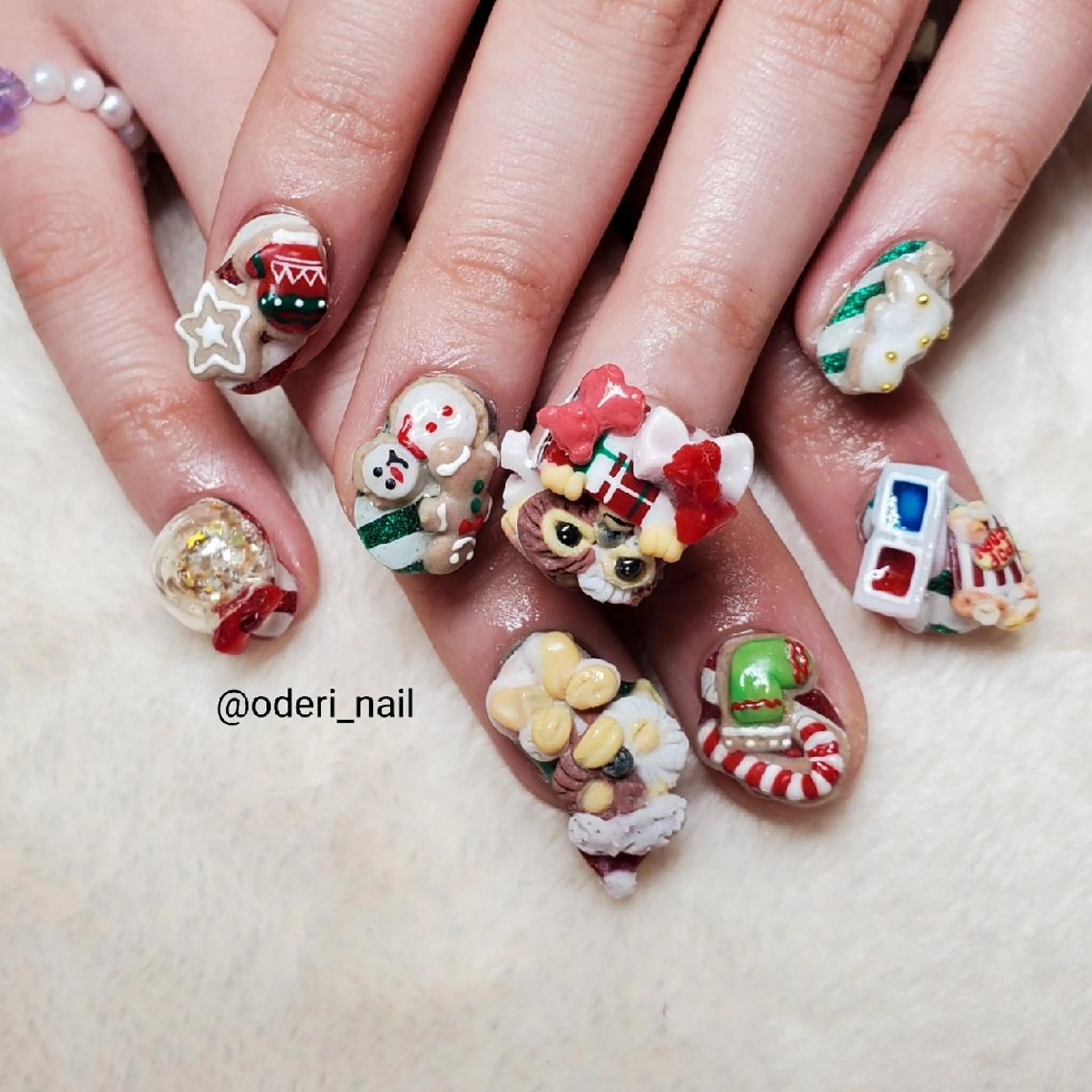 ネイル アートネイル フットネイル ジェルネイル 春ネイル 冬ネイル おで@ oderi_nailのネイルデザイン