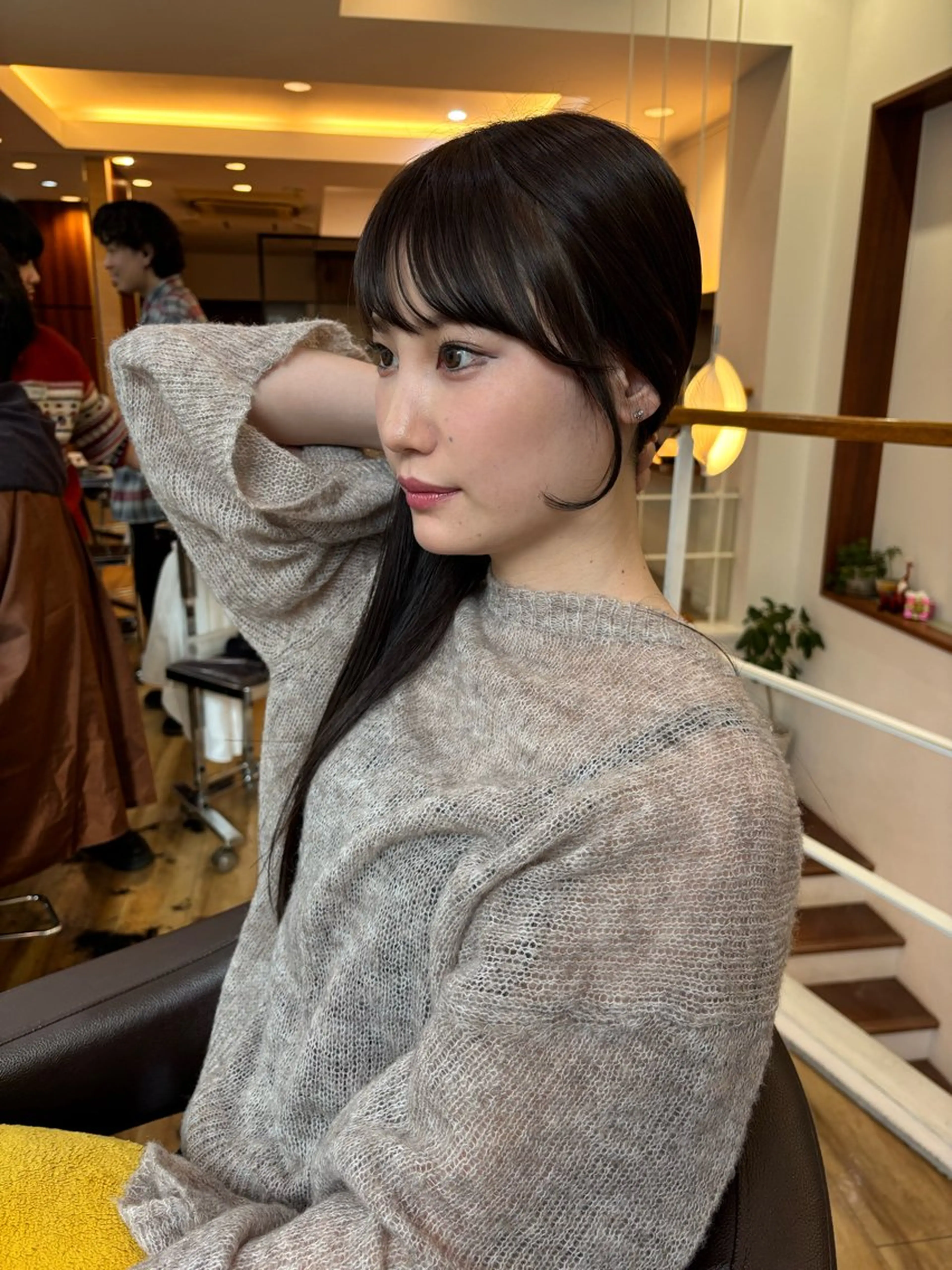 ロング カット ヘアカラー トリートメント レイヤーカット /透明感/千葉怜寿のヘアスタイル