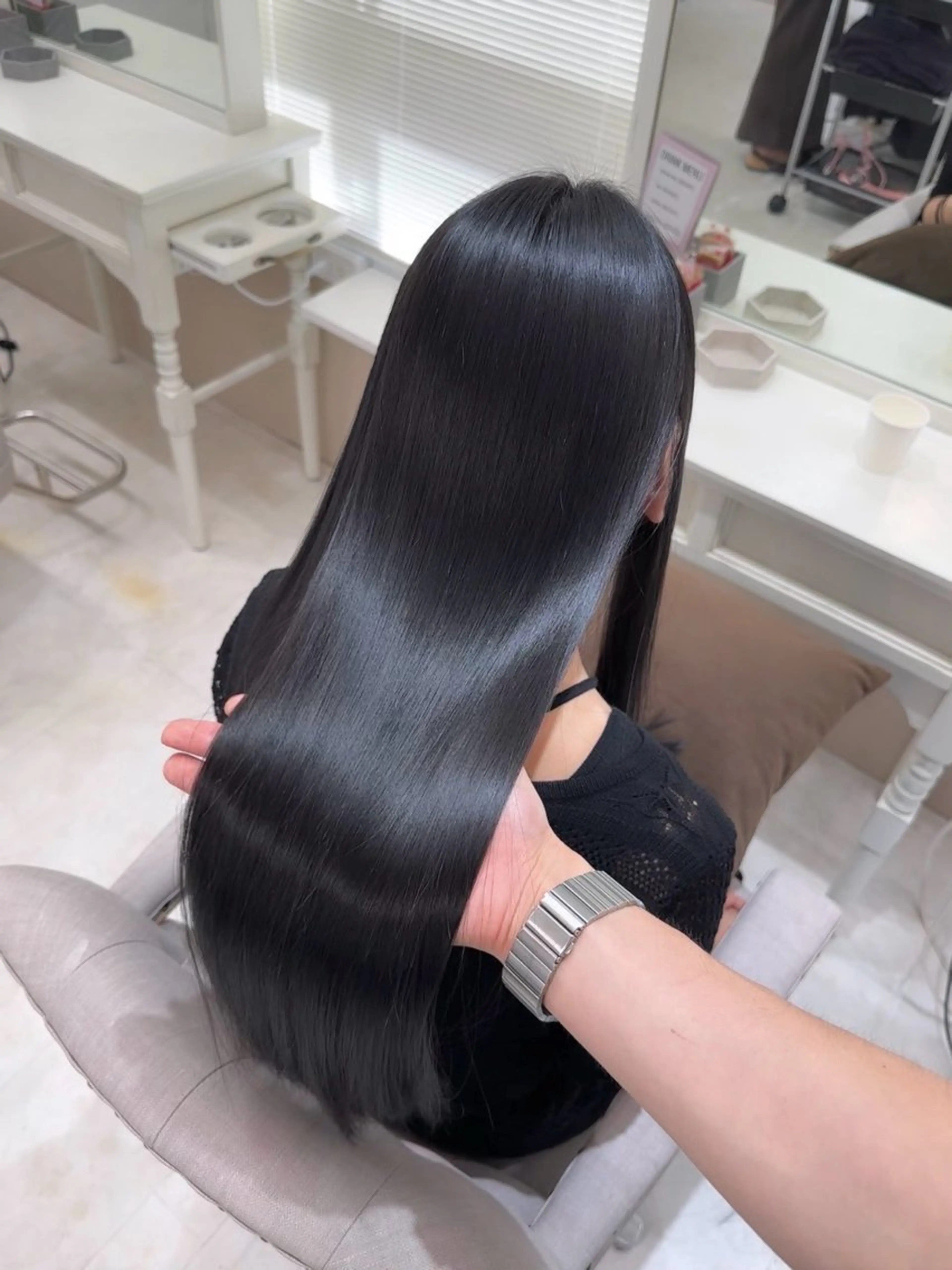 ロング 髪質改善 縮毛矯正 トリートメント 髪質改善/縮毛矯正 梅田茶屋町/西尾祐作のヘアスタイル