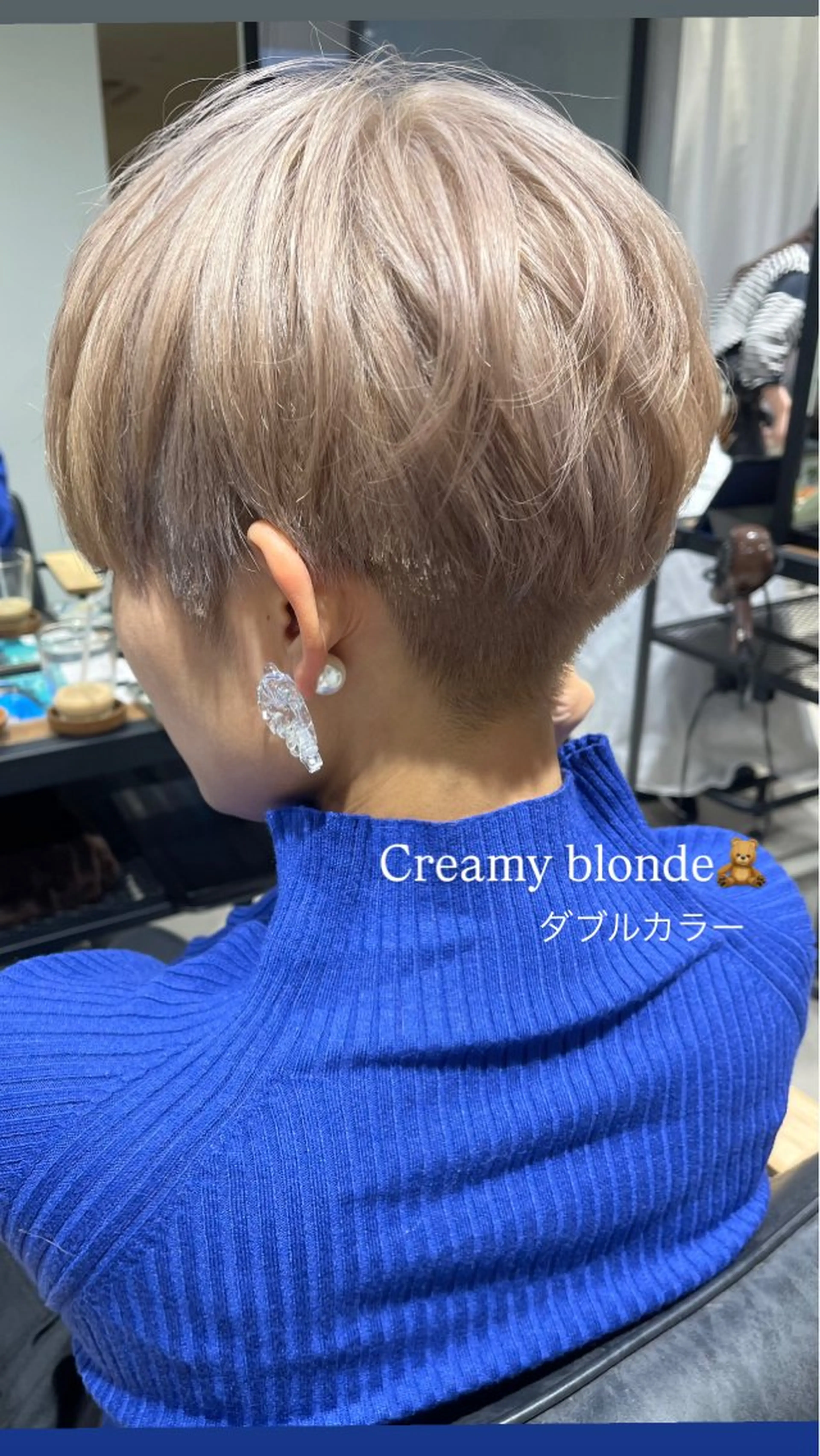 ショート カラー CARICIA 渡邉 祐南のヘアスタイル