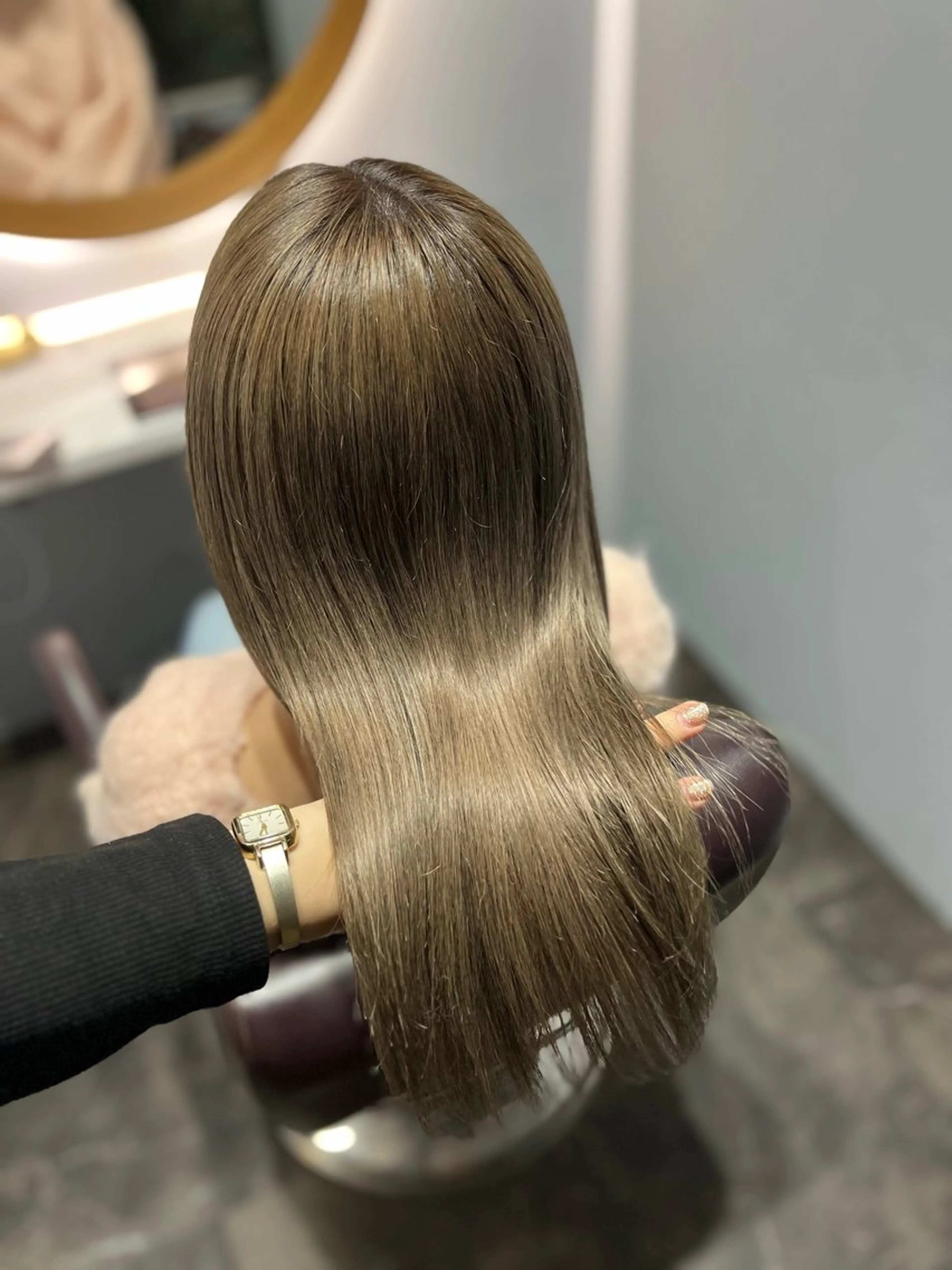 ミディアム 髪質改善/韓国ヘア/ 赤み消し/sahoのヘアスタイル