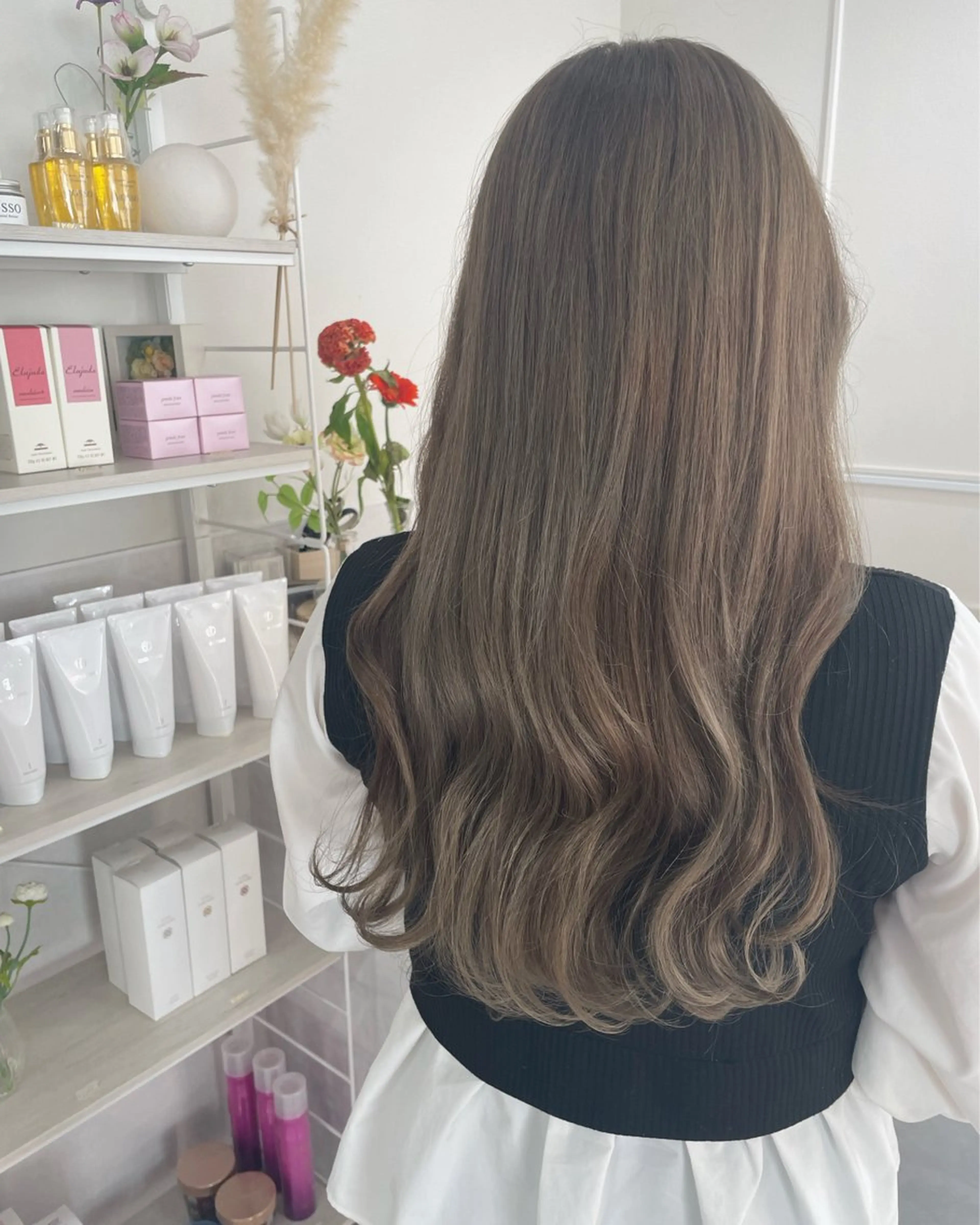 セミロング カラー 〘 ROSSO〙 yunonのヘアスタイル