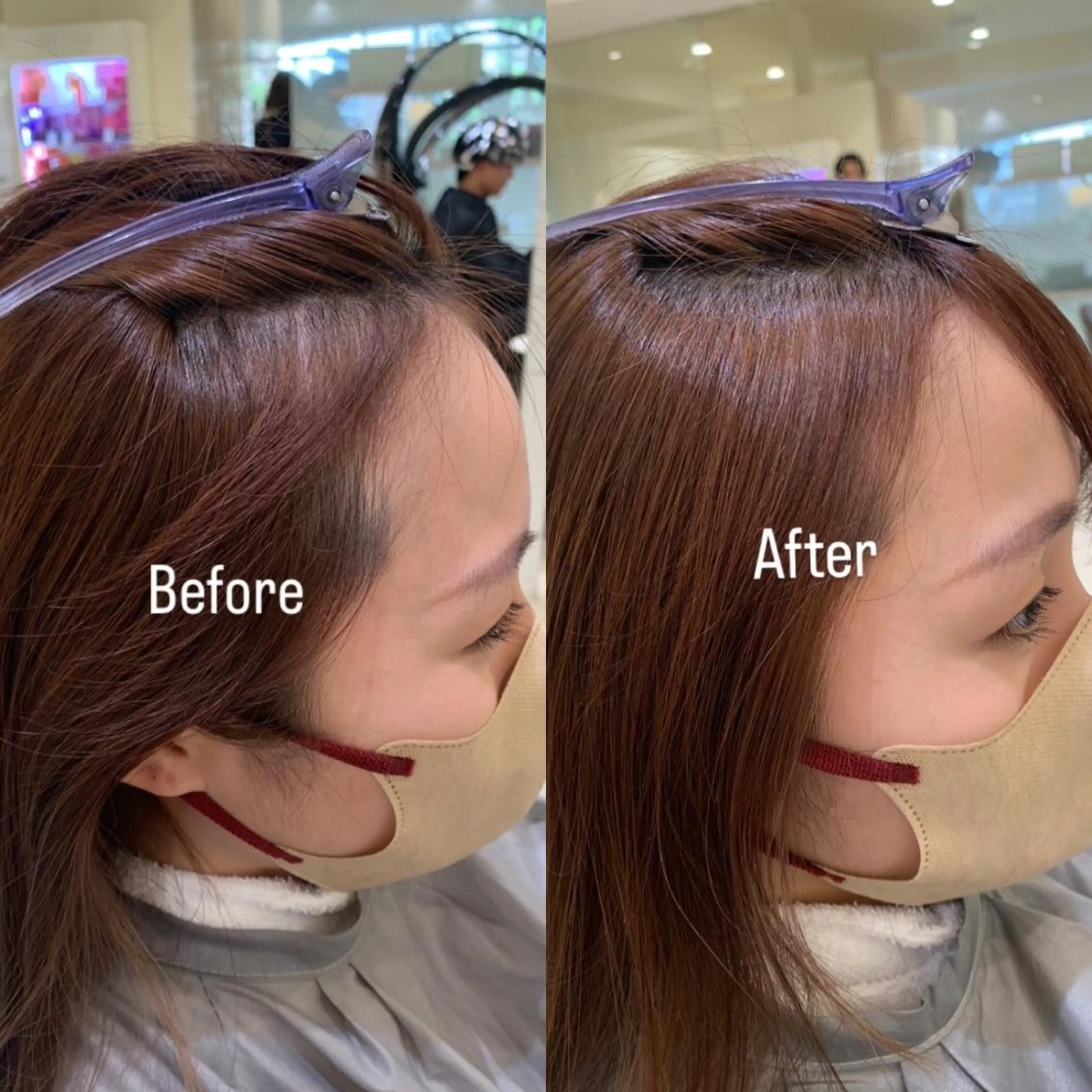 ロング 韓国レイヤー🪽 耳ツボジュエリーのヘアスタイル