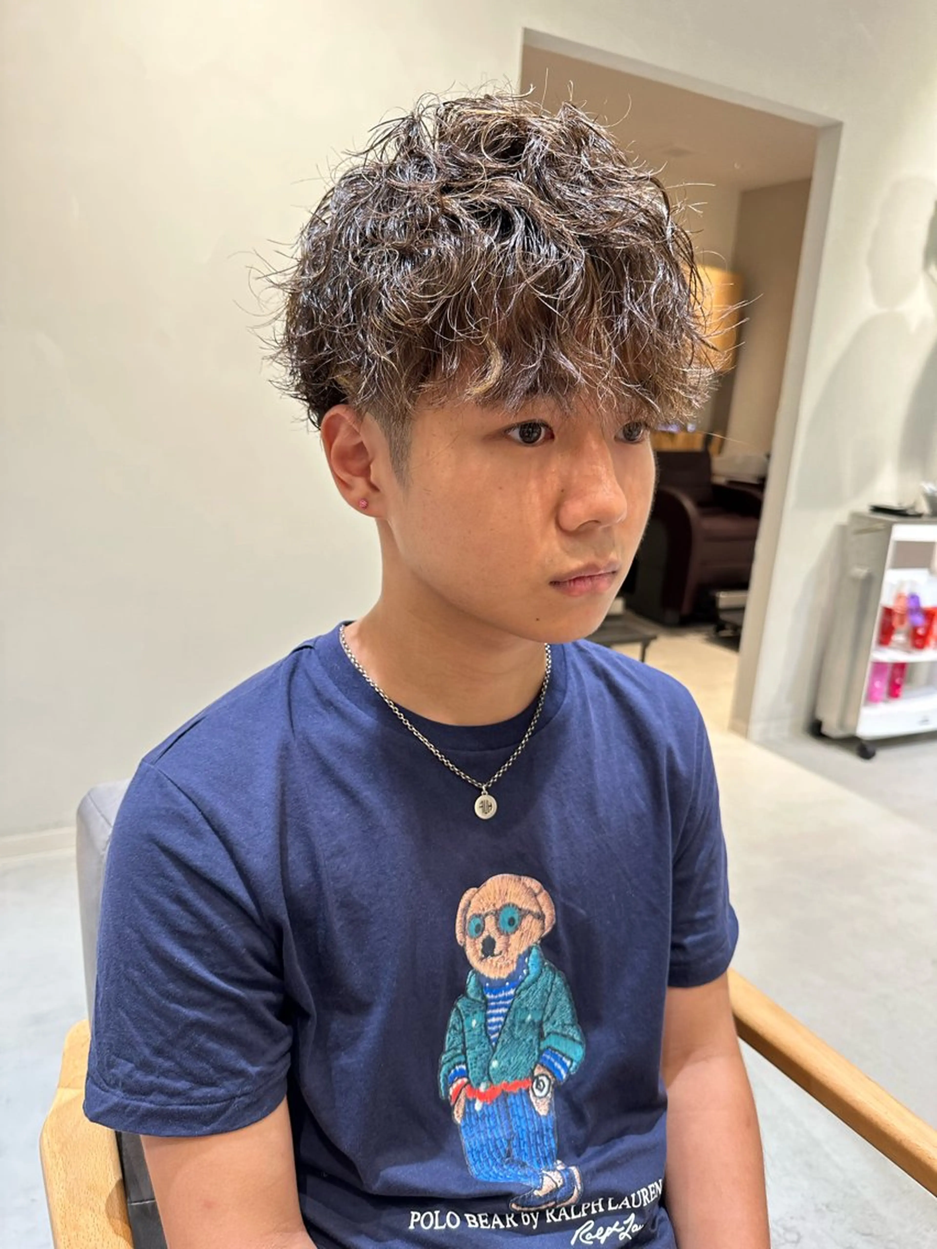 パーマ カット 永野真也 透明感カラー🪞のヘアスタイル