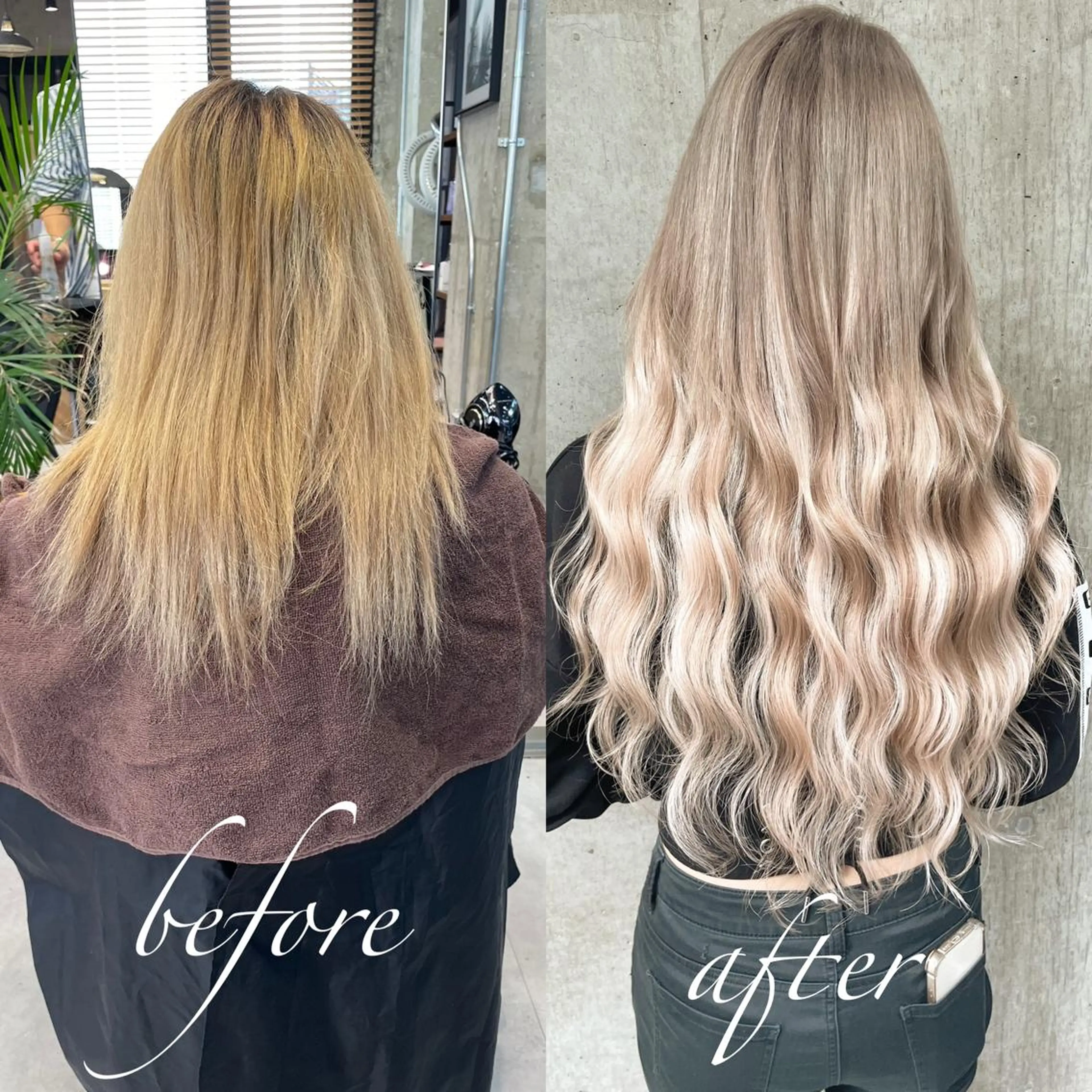 ロング カラー ヘアアレンジ ヘアカラー エクステ TATSUYA アートディレクターのヘアスタイル