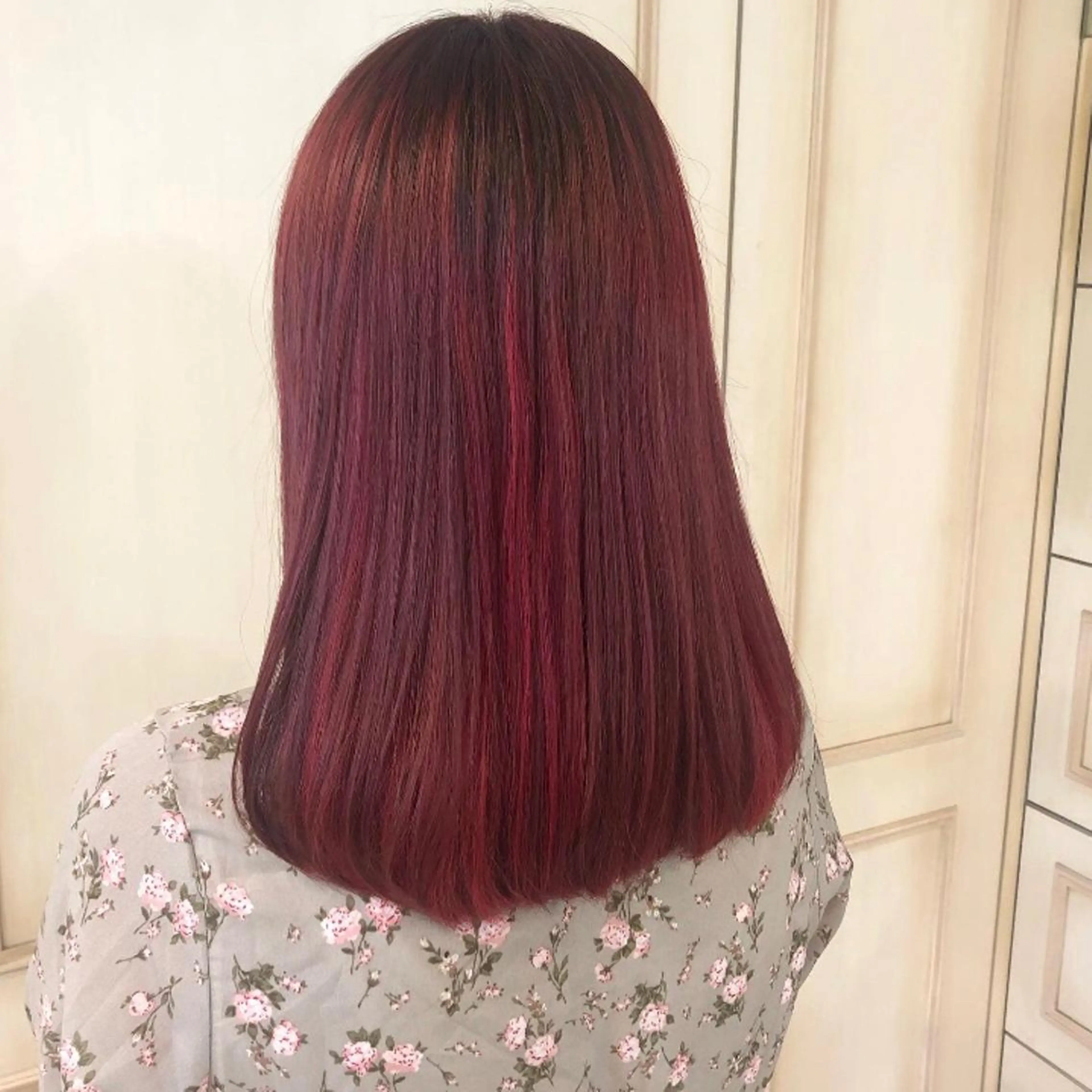 ミディアム カラー 透明感カラー 古山 結季🌙🖤のヘアスタイル