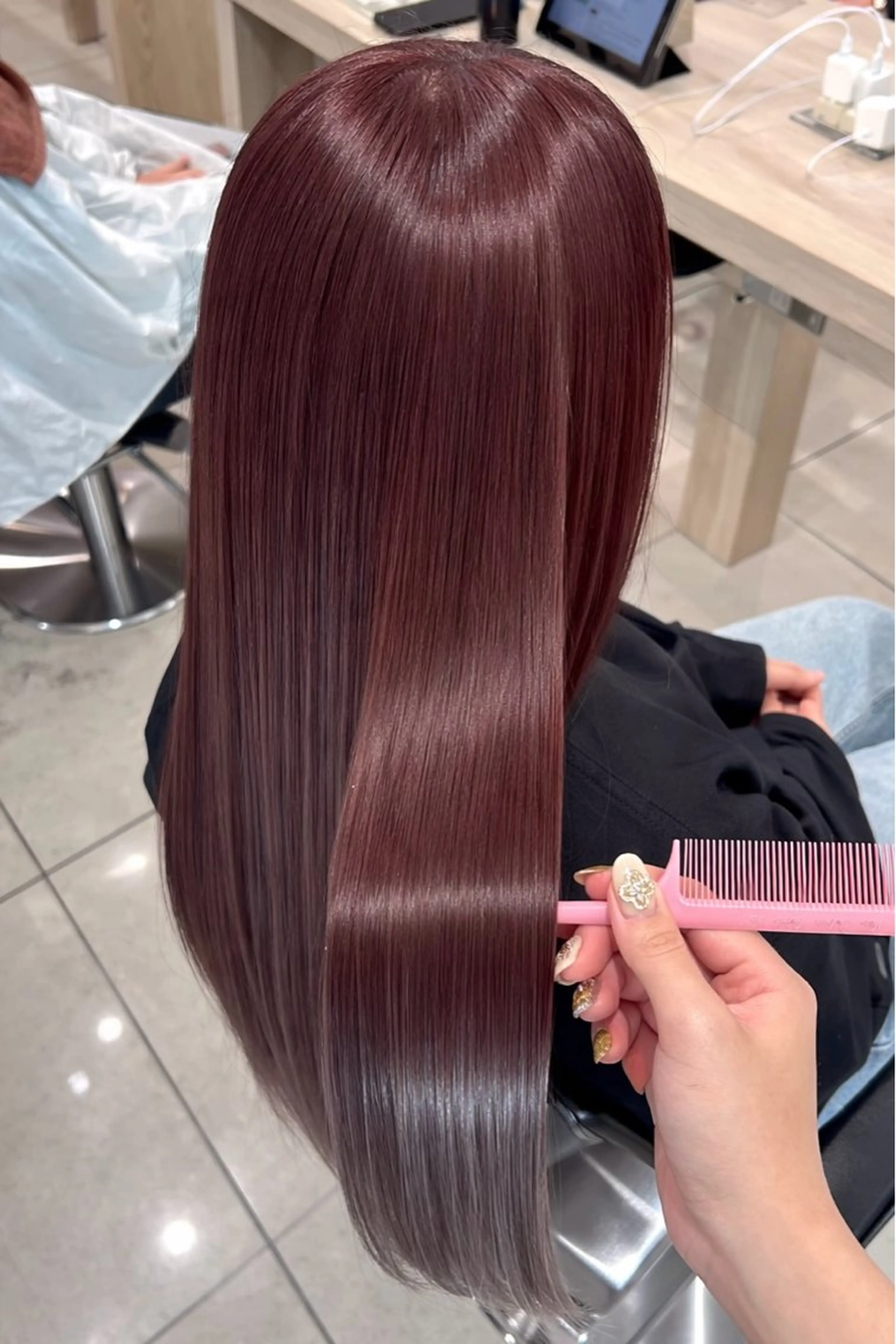 ロング カラー カット ヘアカラー トリートメント 【🎀推し デザイン カラー】小池 雪奈のヘアスタイル