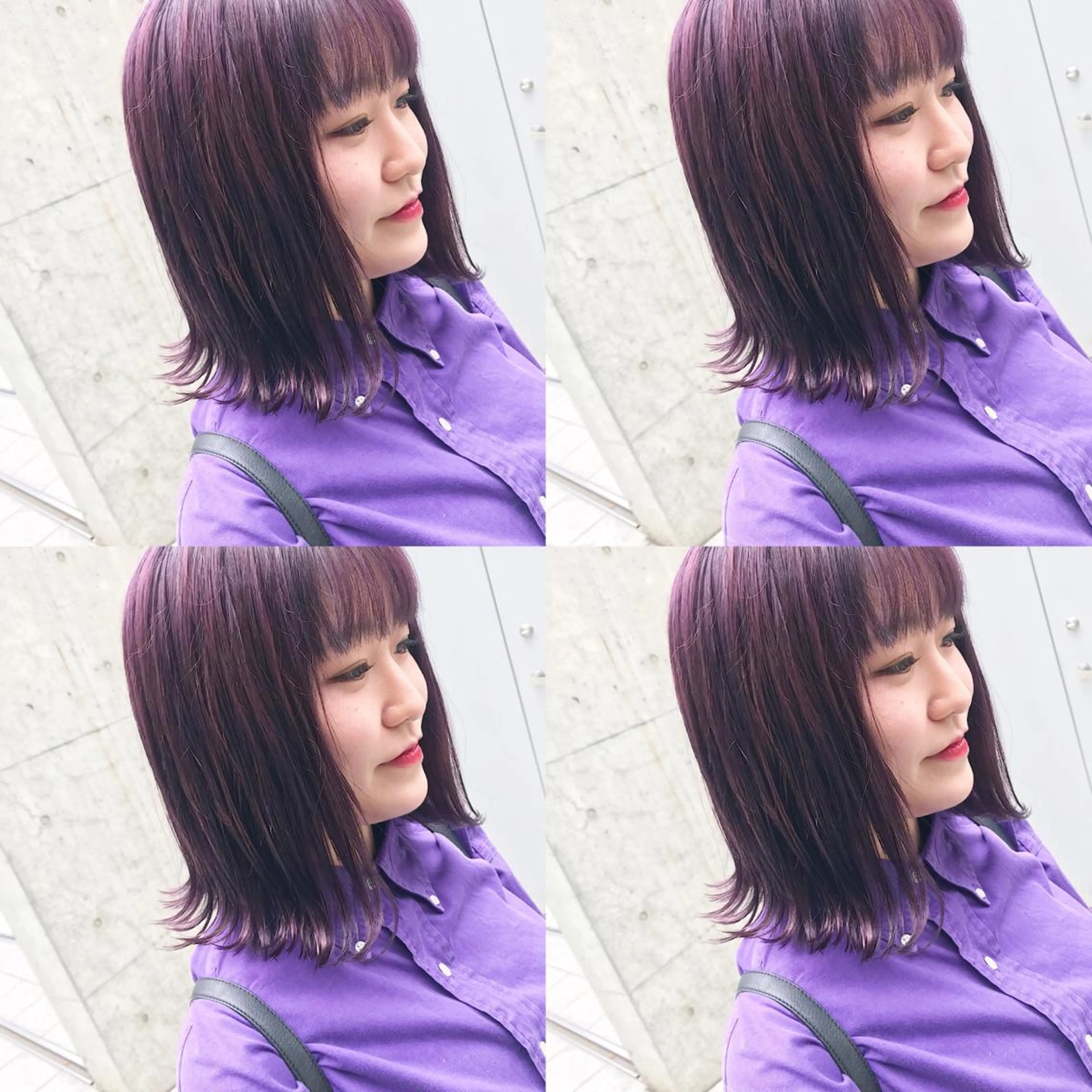 ミディアム カラー ヘアアレンジ カット ヘアカラー トリートメント TAKUMAブリーチ /切りっぱなし🪽のヘアスタイル