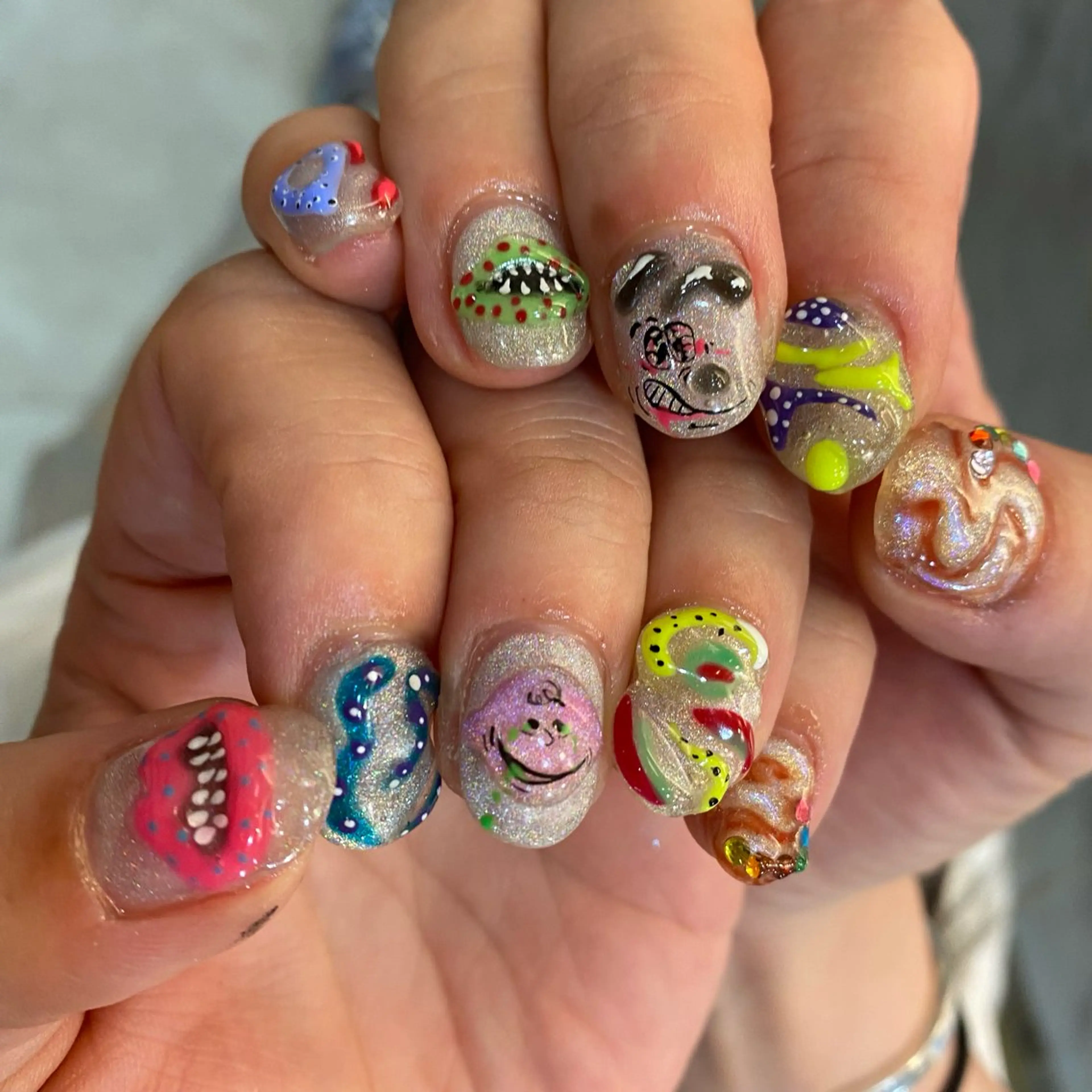 ネイル ハンドネイル フットネイル nano/きもかわ nail🐬🫧のネイルデザイン