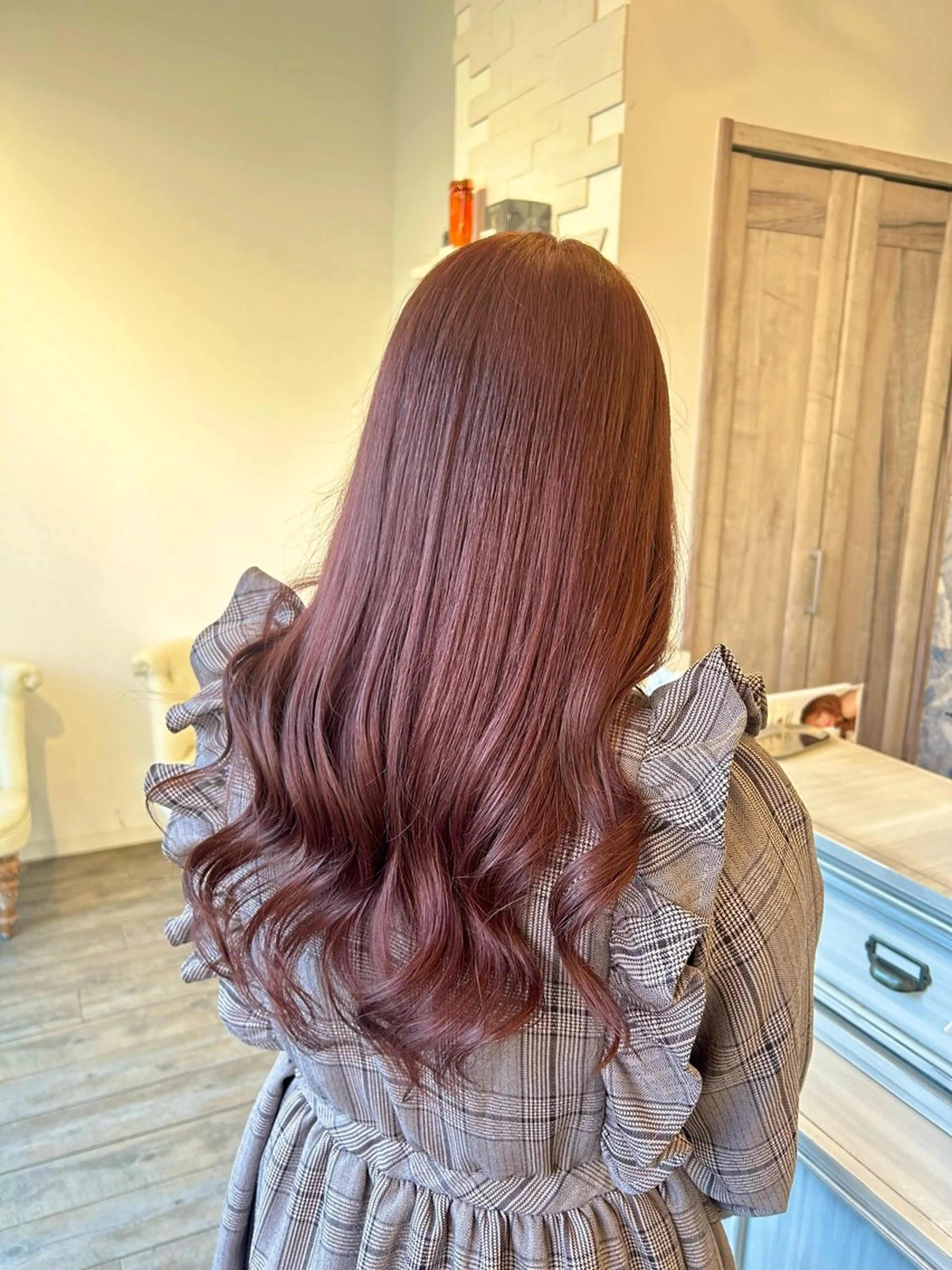 ロング カラー ベージュカラー ブリーチ ピンクカラー ピンクベージュ ヘアカラー 🎀暖色/オリーブ カラー🎀seinaのヘアスタイル