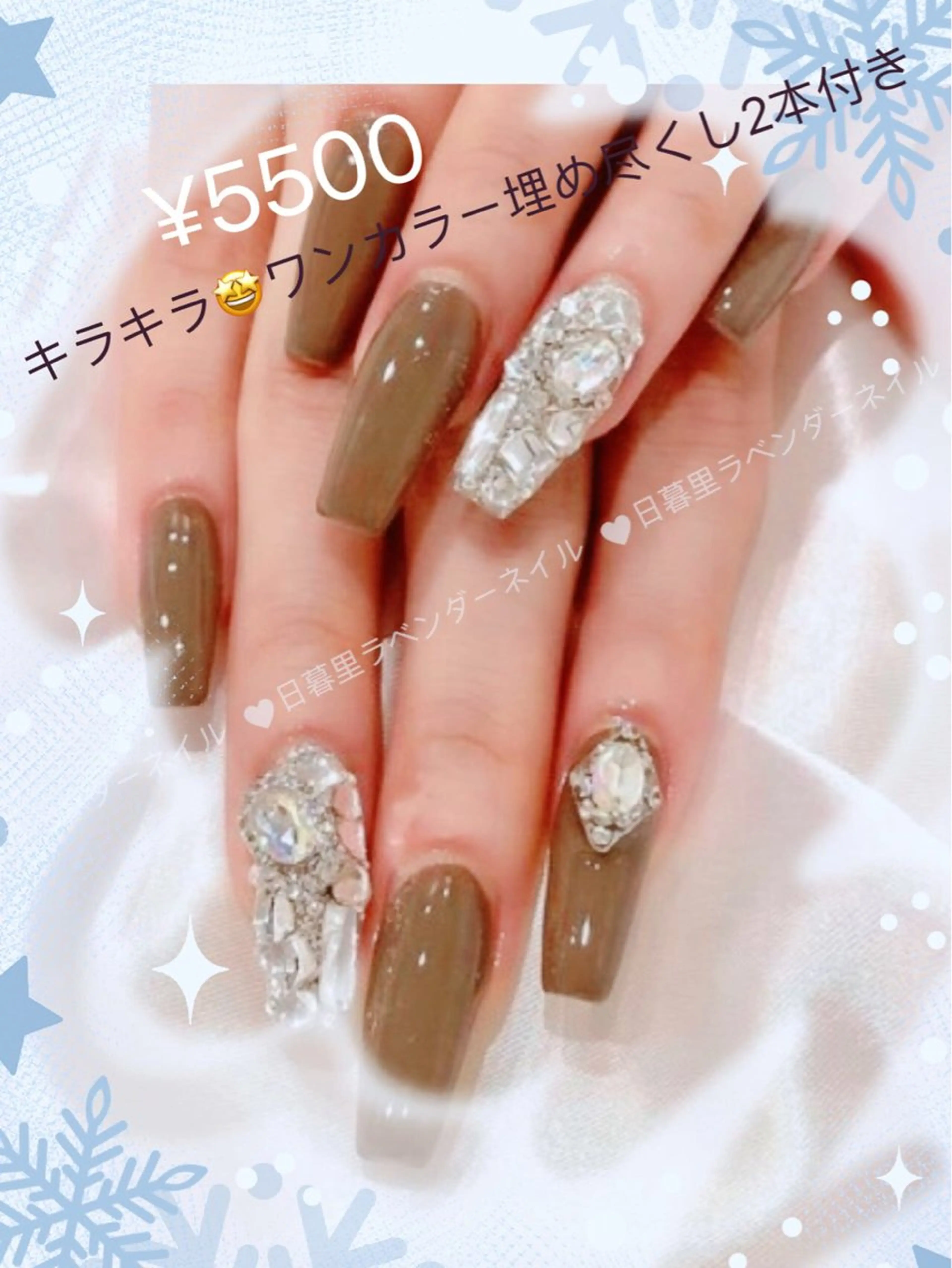 ネイル ハンドネイル ラベンダー💖日暮里 ルル💖ネイルのネイルデザイン
