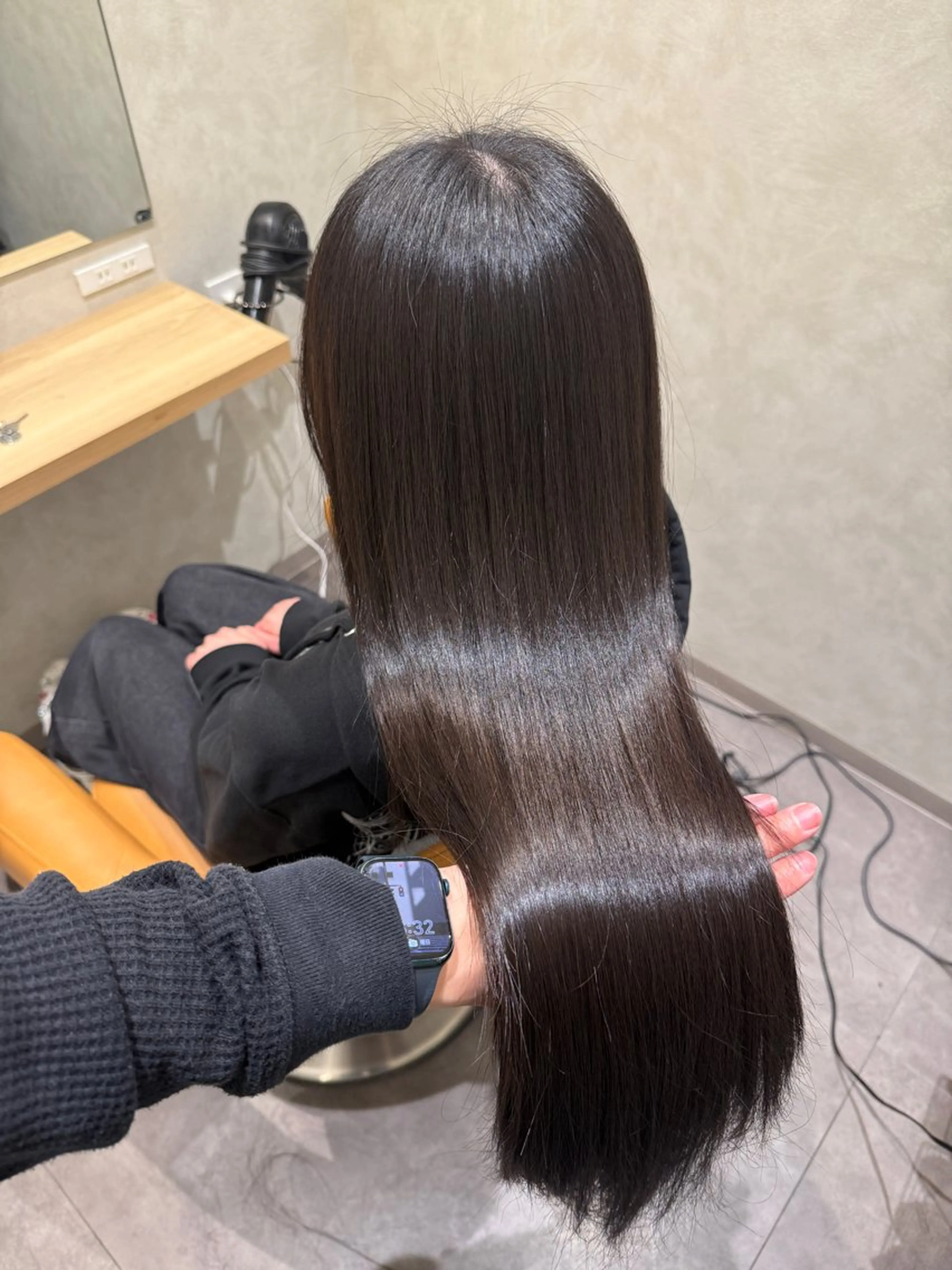 ロング 髪質改善 縮毛矯正 トリートメント 阿部 祥大のヘアスタイル