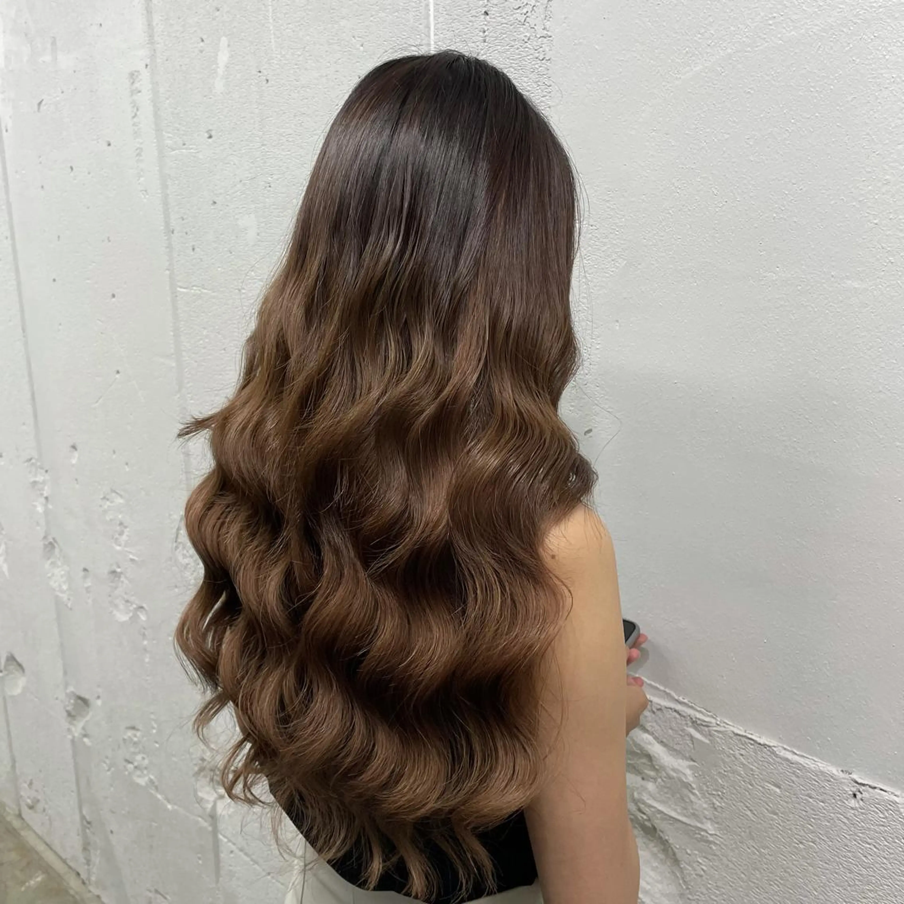 ロング カラー シールエクステ バレイヤージュ ミストバング ダブルカラー  フェイスフレーミング 🧡艶髪ちゅるん髪 🫧🧡YUKI❄️のヘアスタイル