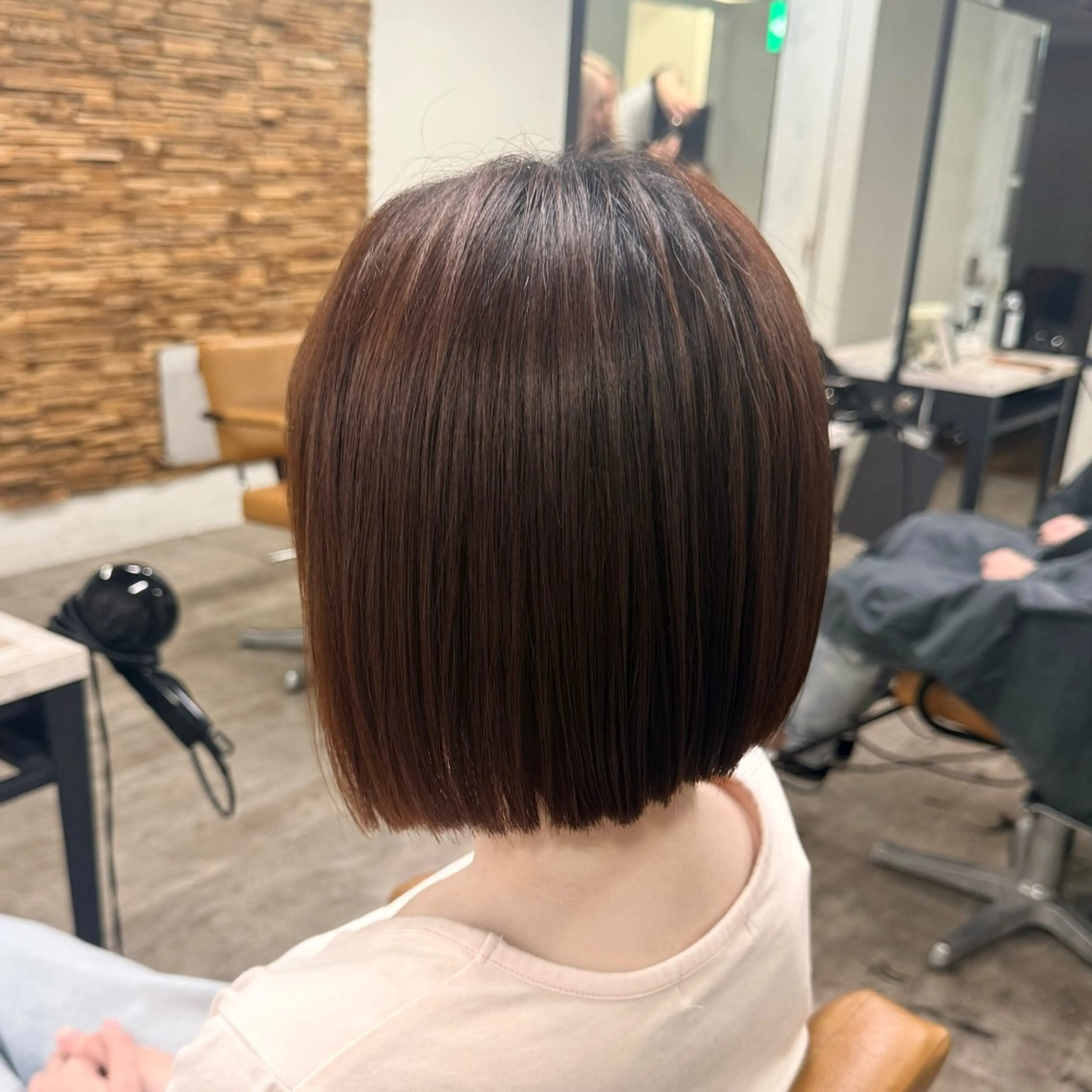 ミディアム 切りっぱなしボブ ボブ ✂️カットモデル 募集💎NANA💎のヘアスタイル