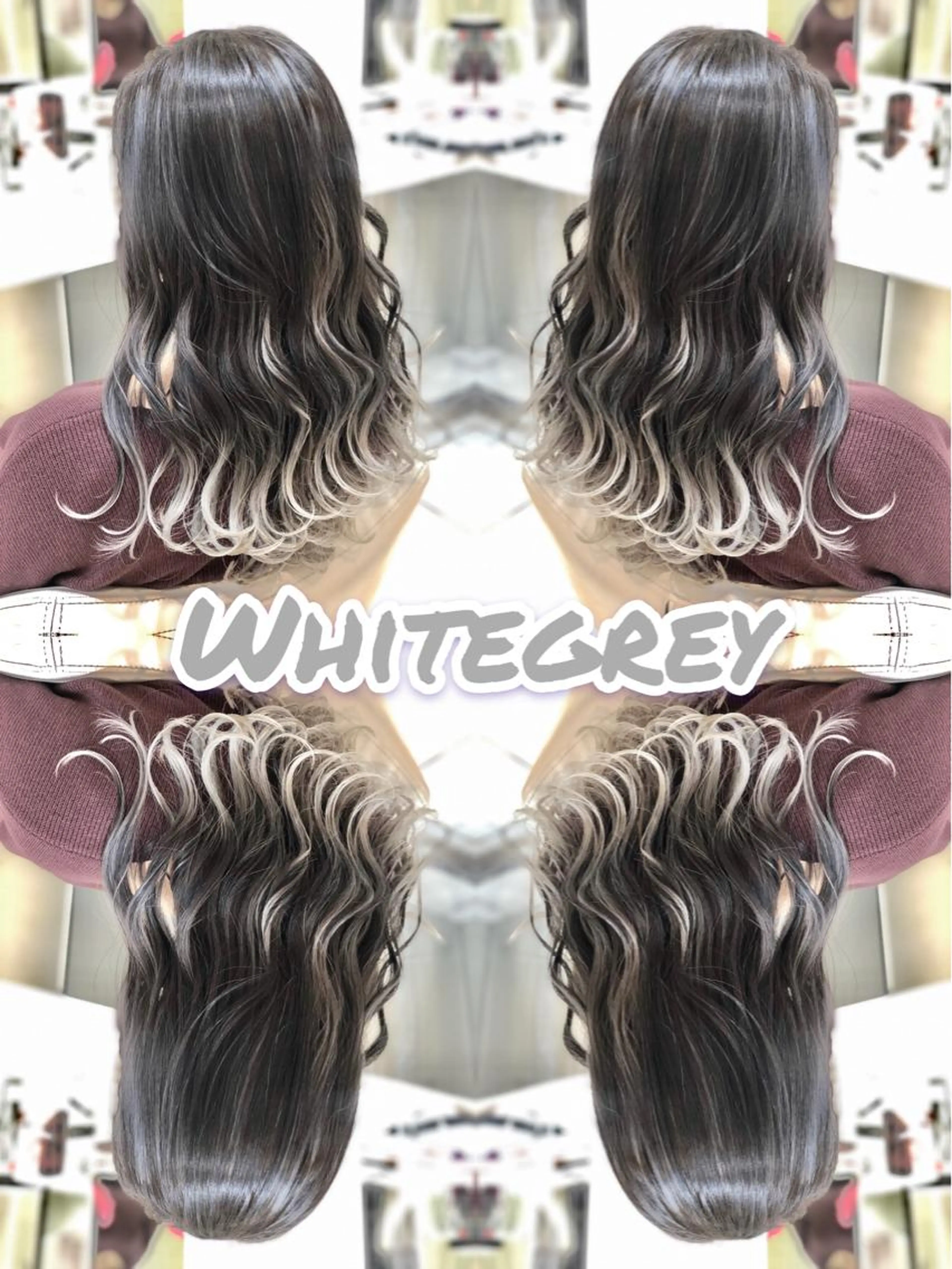 ✨プルエクステ外し➕カット➕カラーリング✨最後はしっかりコテ巻き仕上げ✨の写真