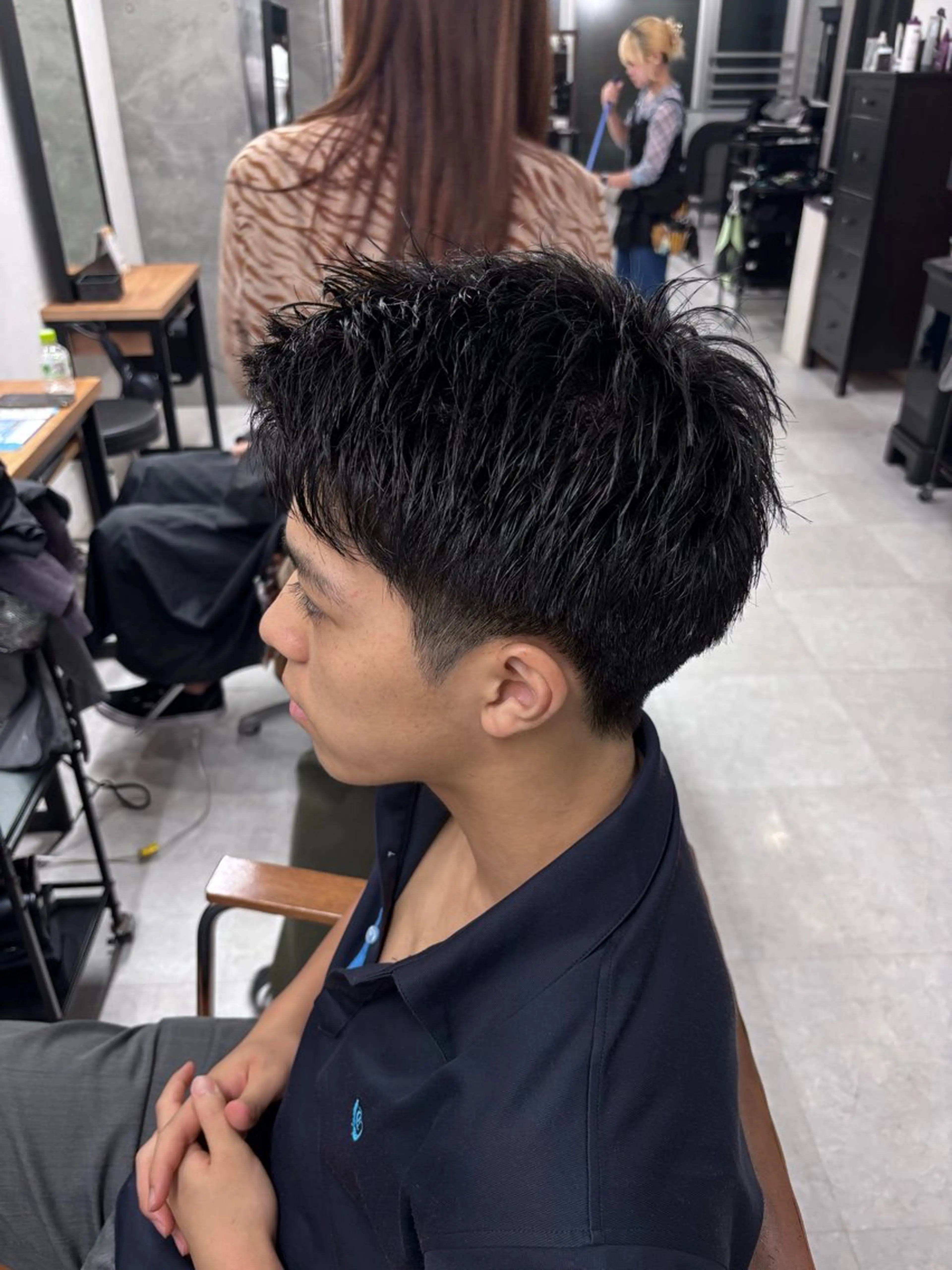 メンズ カット フェザーの鬼 🇰🇷yutoのヘアスタイル