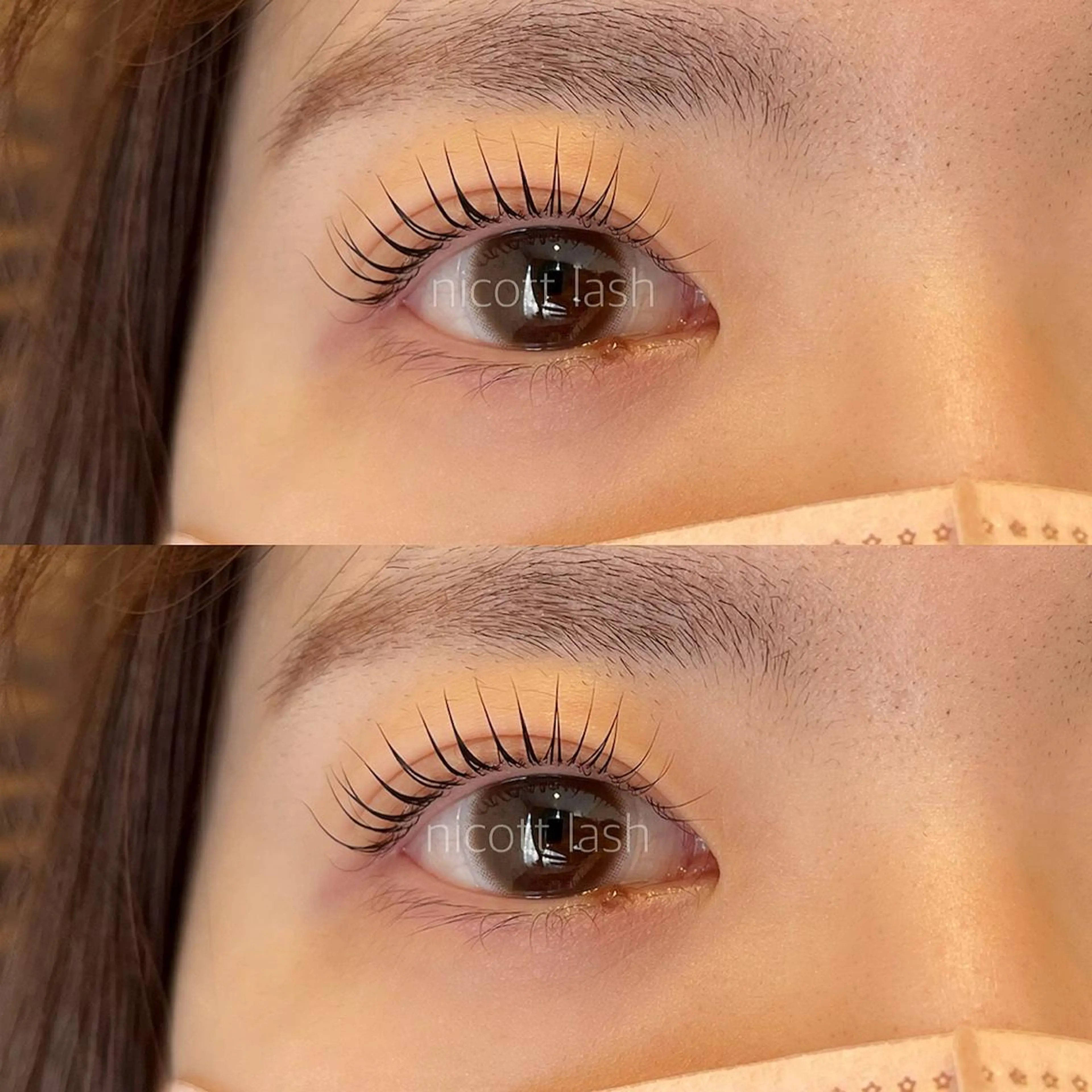 マツエク・マツパ パリジェンヌラッシュリフト sarah 反葉のマツエク・マツパデザイン