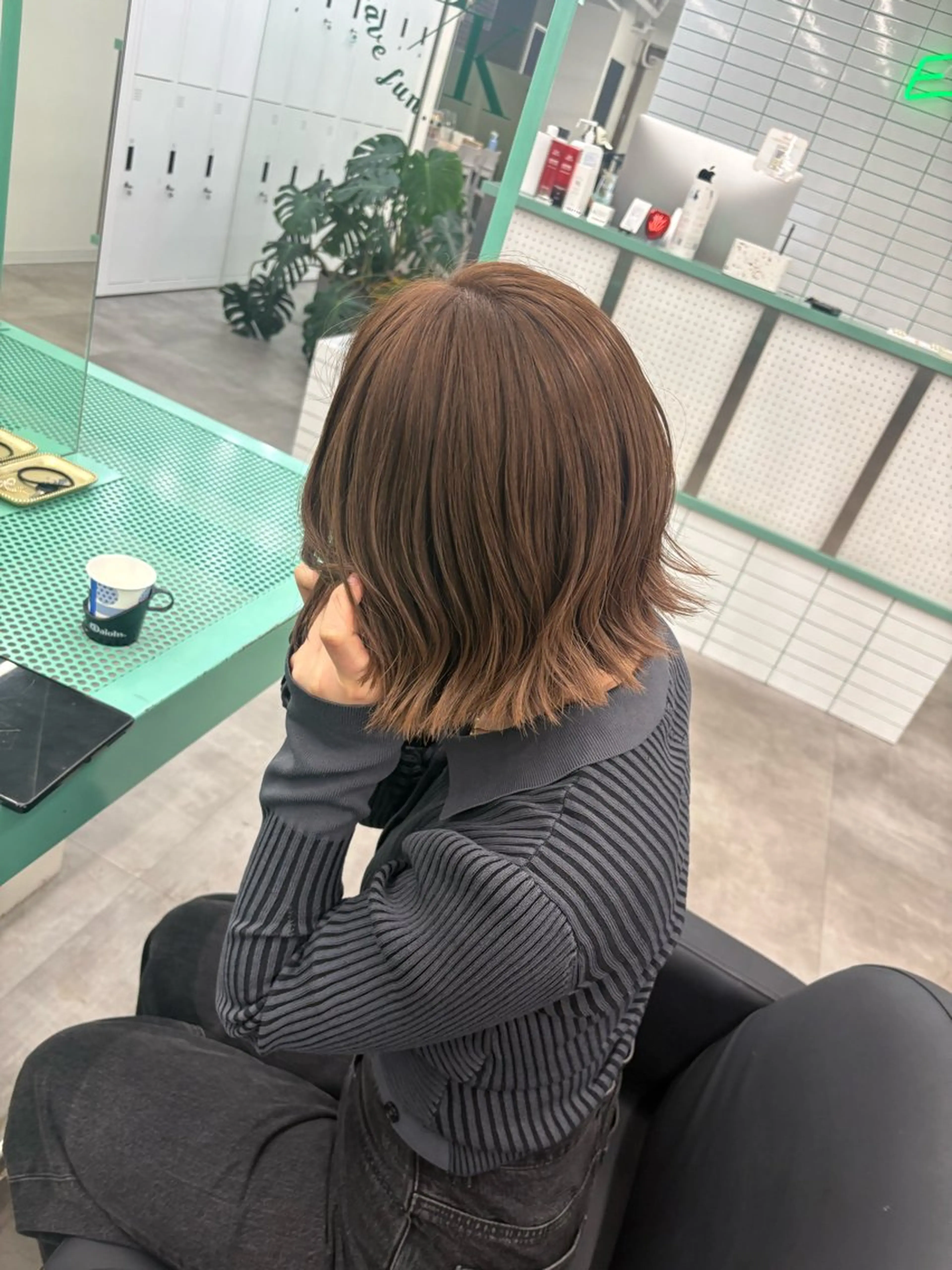 ショート カット ヘアカラー トリートメント 綾乃/デザインカラー /ハイトーン/ボブのヘアスタイル