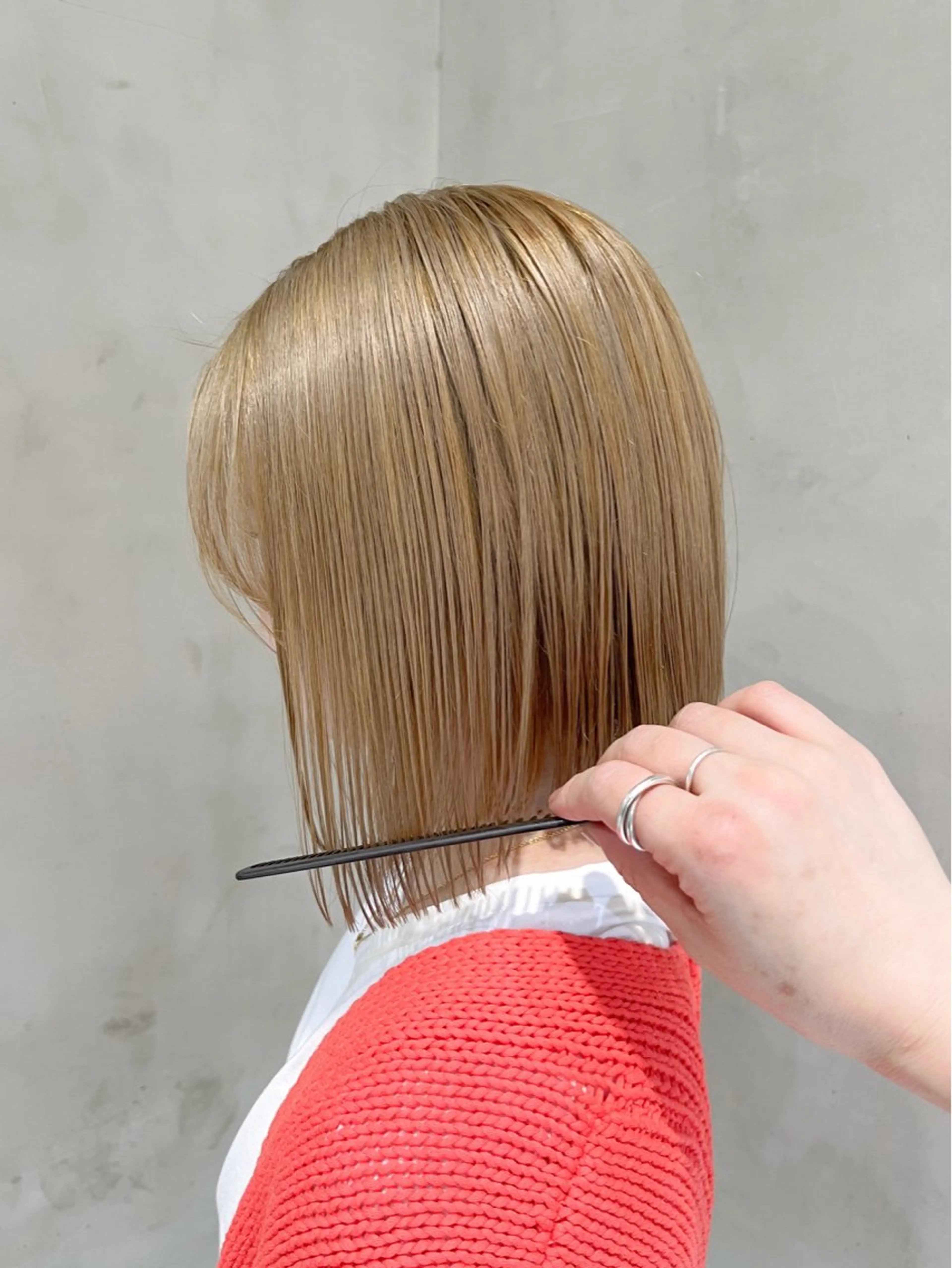 ミディアム カラー ベージュカラー ブリーチ ケアブリーチ 透明感カラー ダブルカラー カット ヘアカラー トリートメント ヘアセット 似合わせベージュ 🍯ayumi🍯のヘアスタイル