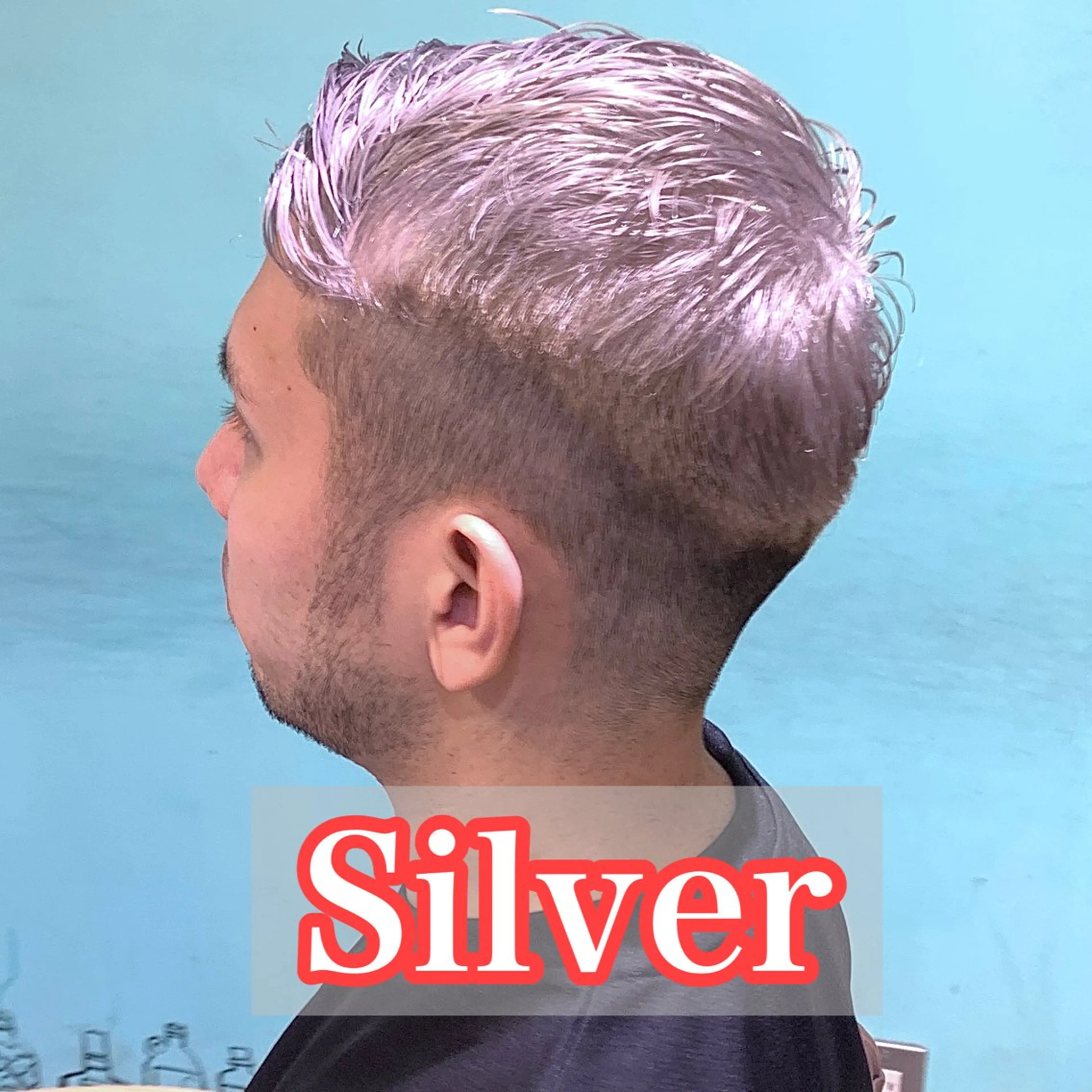 ショート カラー メンズ メンズブリーチ メンズベリーショート ベリーショート ブリーチ 透明感カラー メンズパーマ&メンズ 縮毛矯正/平野/渋谷のヘアスタイル