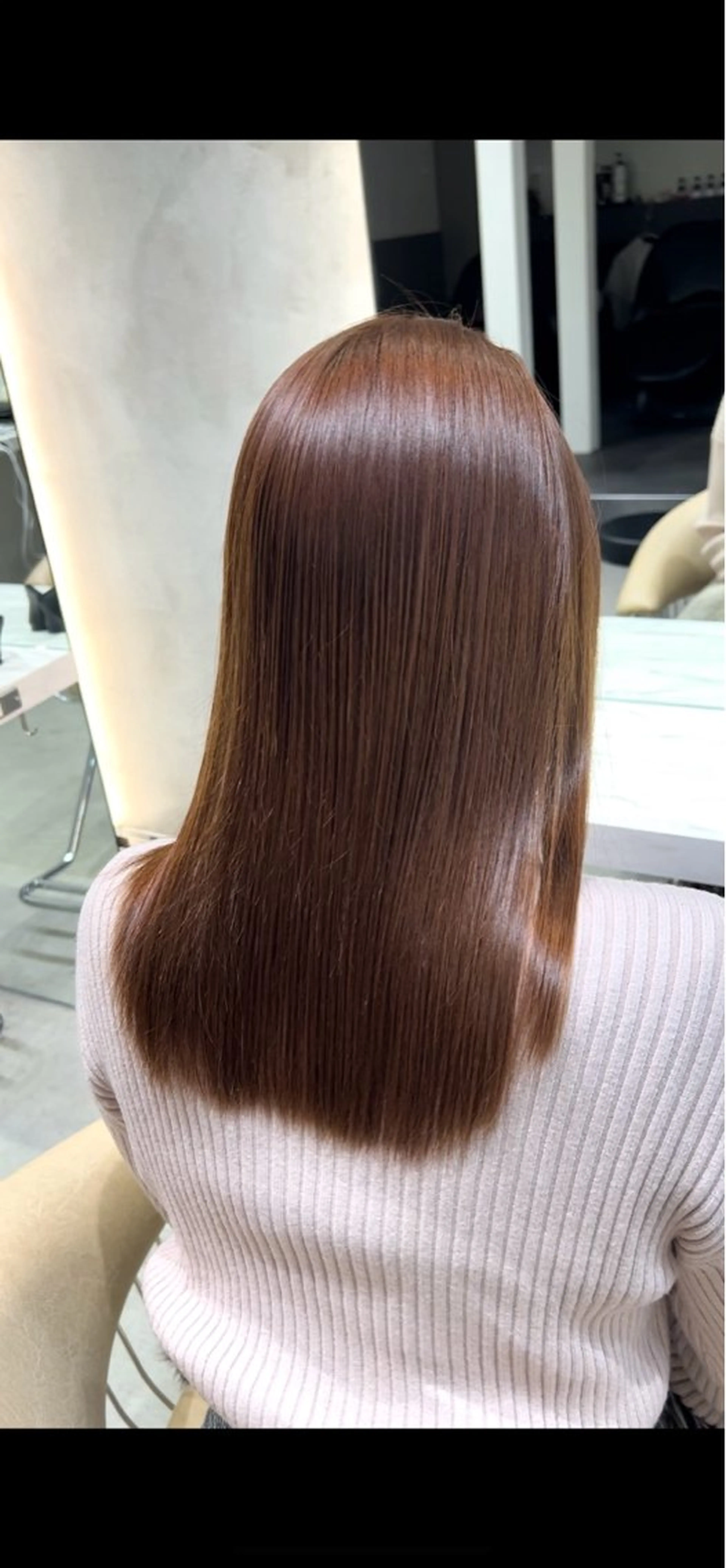 ミディアム カラー ブラウンカラー ピンクカラー ピンクブラウン ヘアカラー 宮嶋 蓮のヘアスタイル