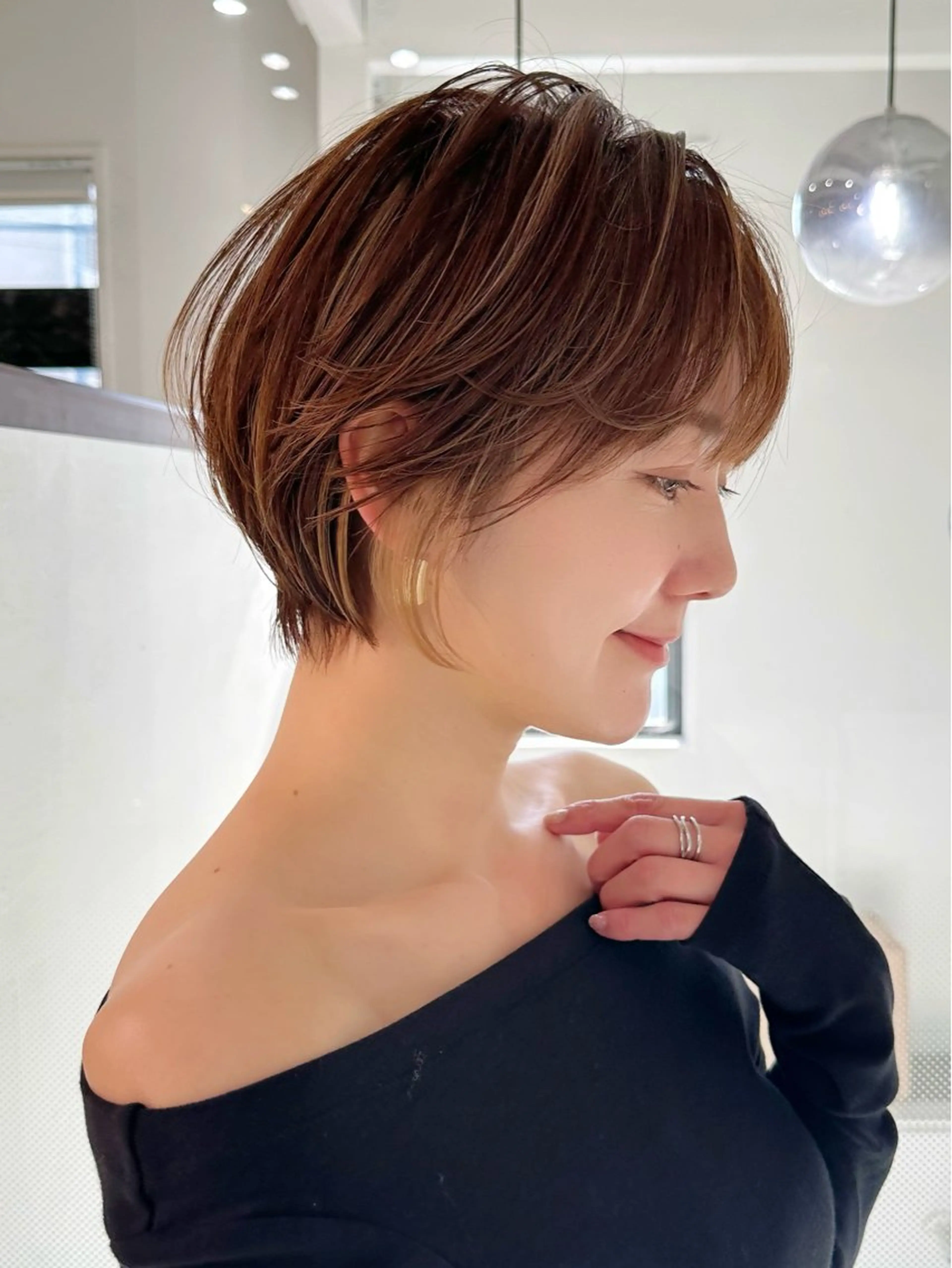ショート ヘアカラー トリートメント ヘッドスパ taiga レイヤー /髪質改善/矯正🌈のヘアスタイル