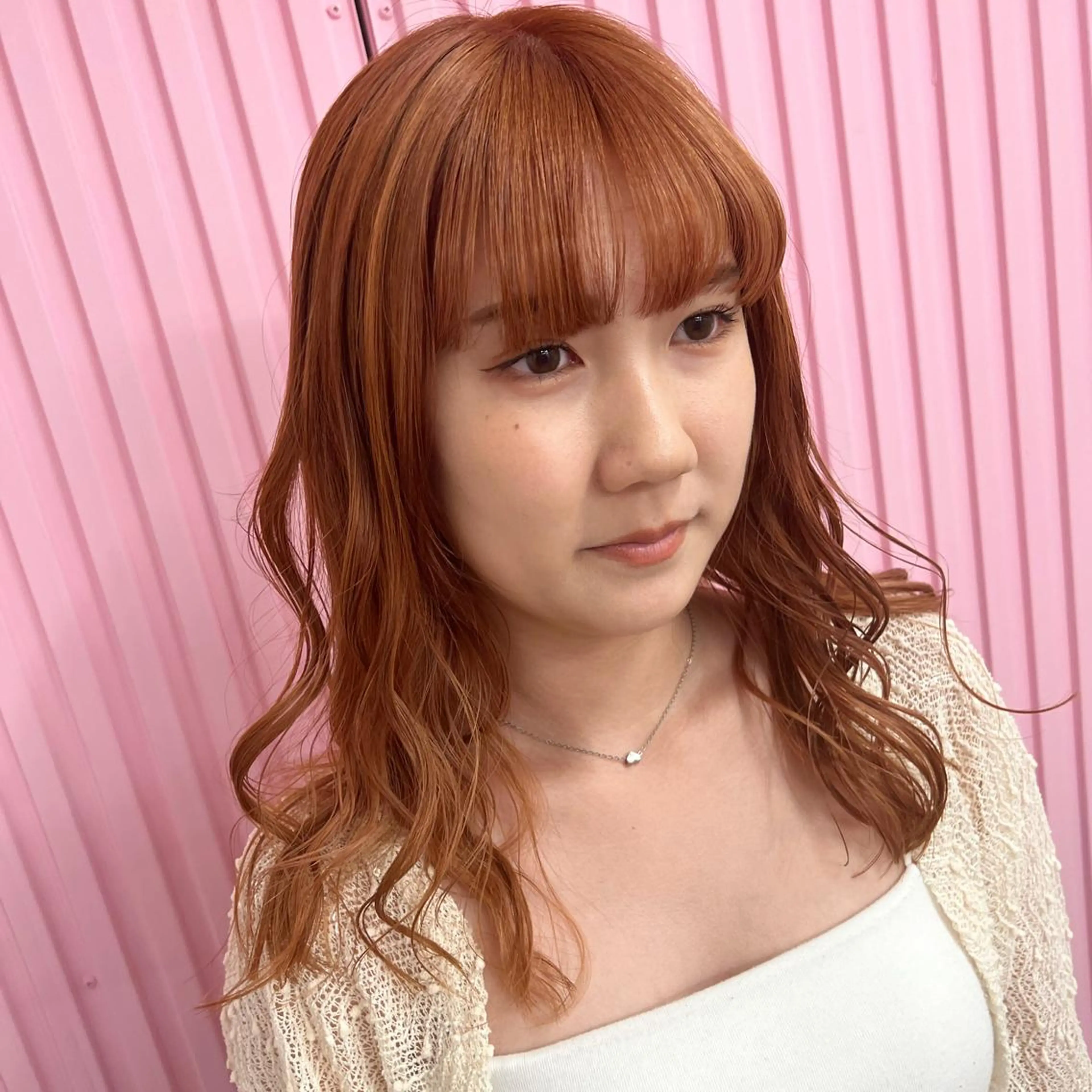 【胸上ミディアム】ダブルカラー➕4stepトリートメントの写真