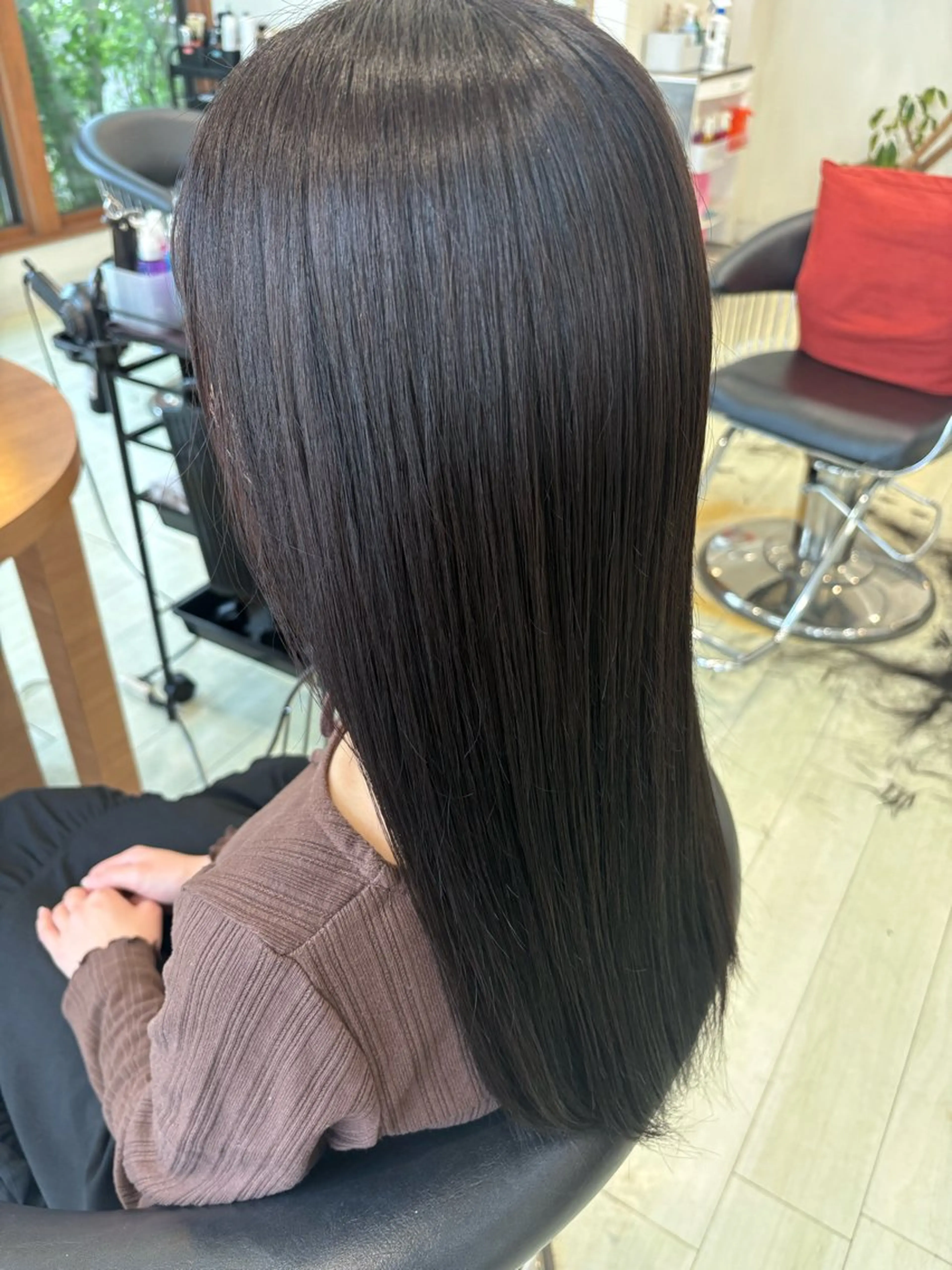 ロング 艶カラー✨ 河津さくらのヘアスタイル