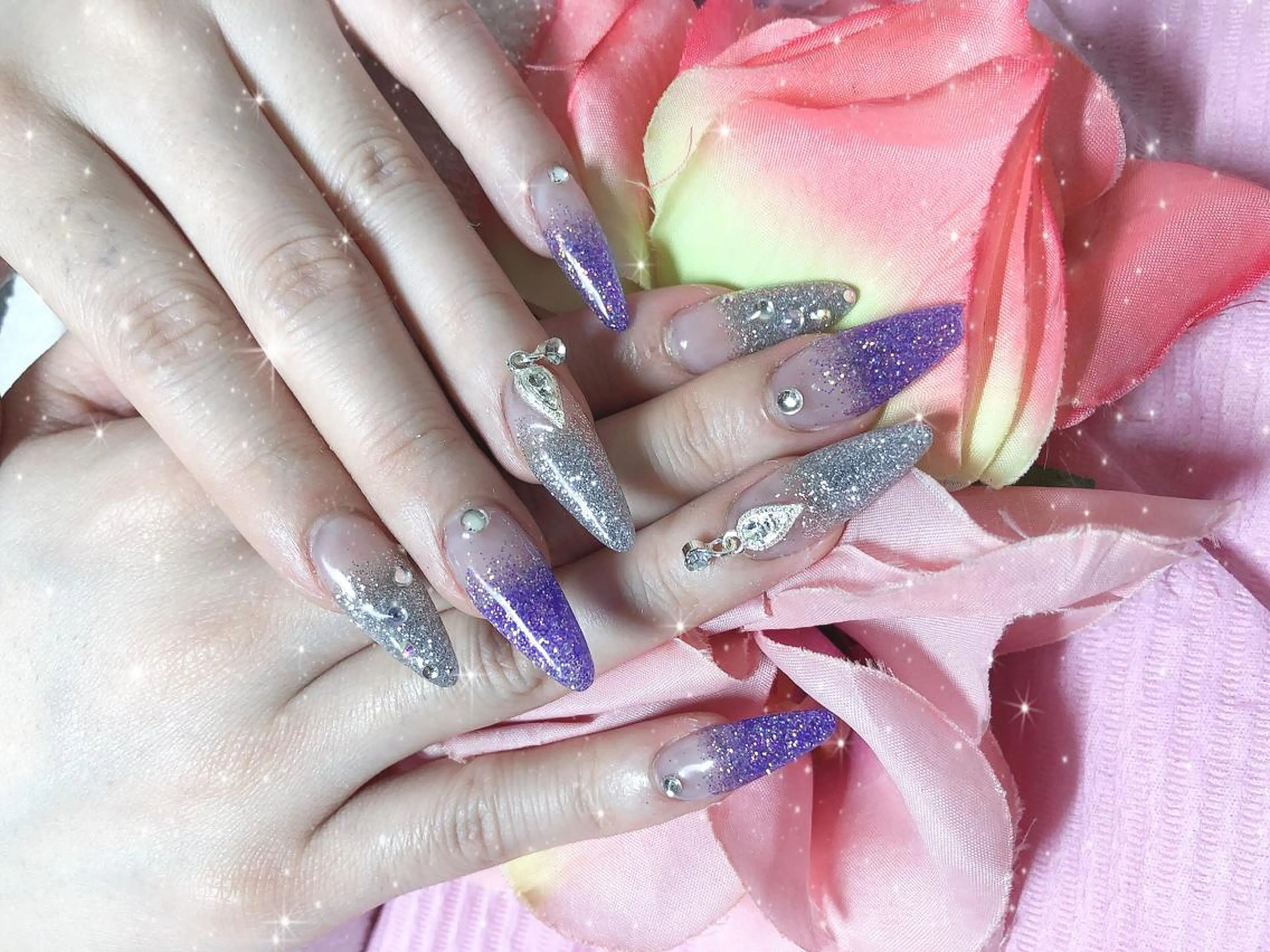 ロング ネイル ハンドネイル 《LB》ラブリエ Nail&eyeのマツエク・マツパデザイン