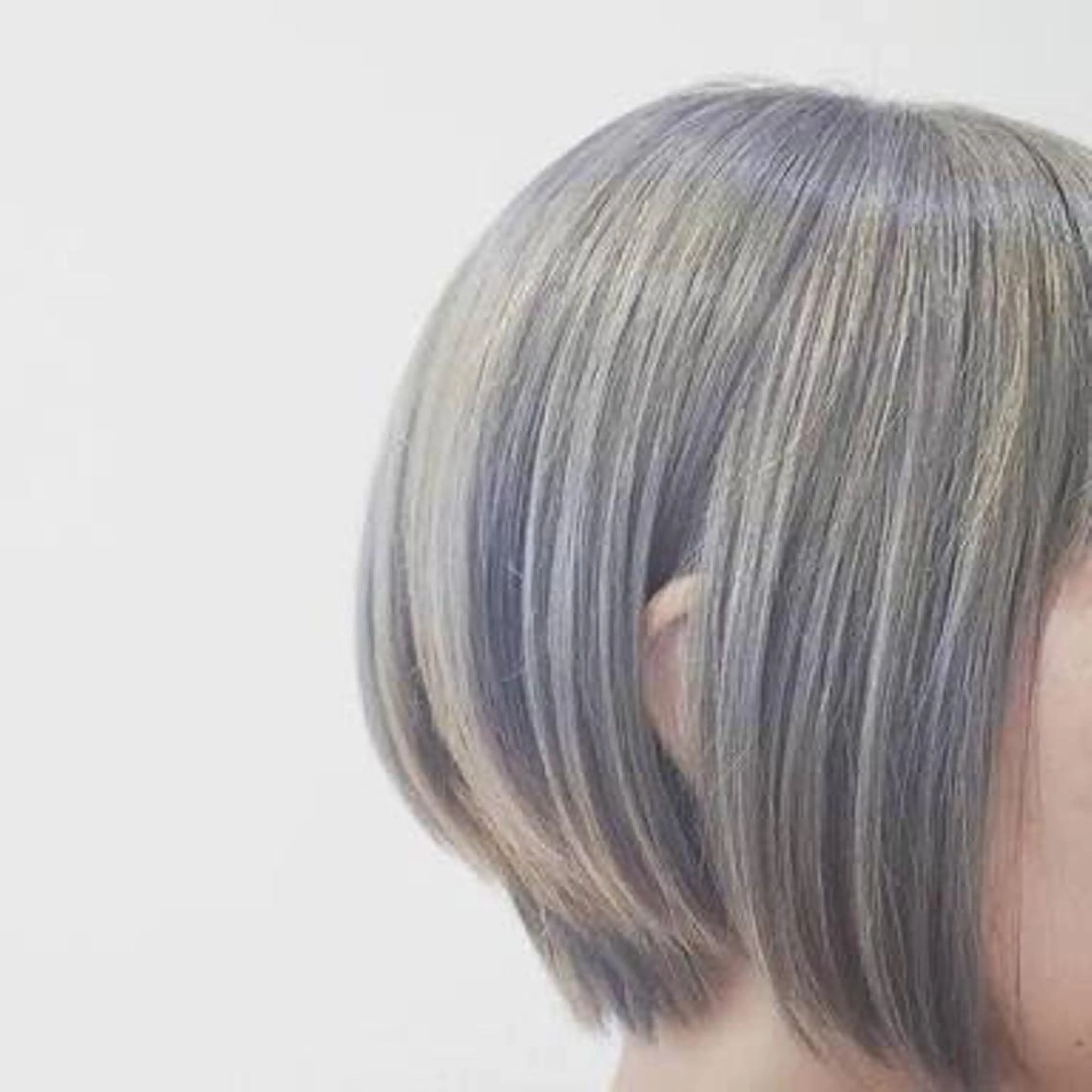 カラー アッシュ 黒髪 ブリーチ ボブ 【公式】amble luxe池袋東口🩷のヘアスタイル