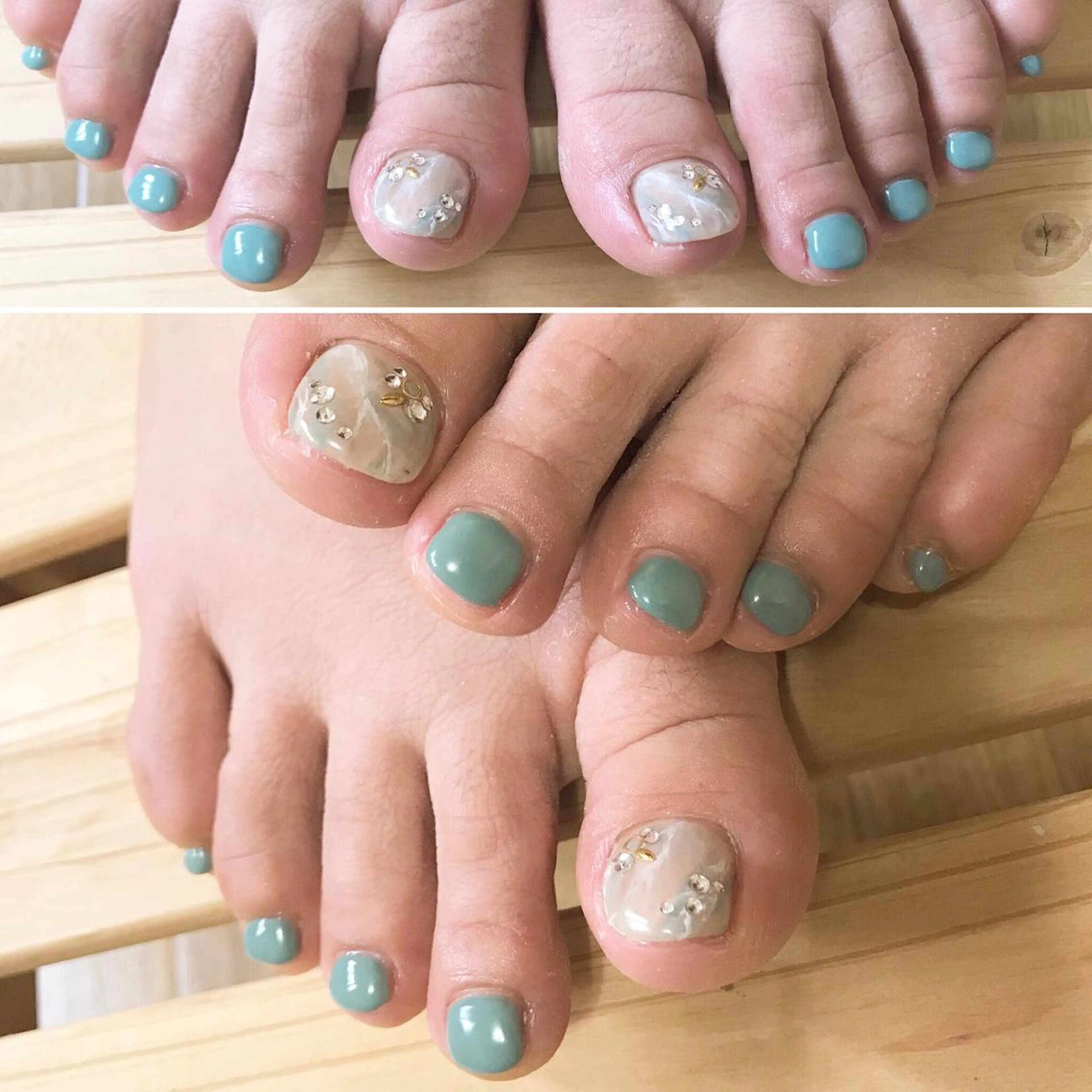 ネイル フットネイル 大理石ネイル(マーブル) シンプルネイル 春ネイル 夏ネイル フットネイル nail fufla ♡yamane♡のネイルデザイン