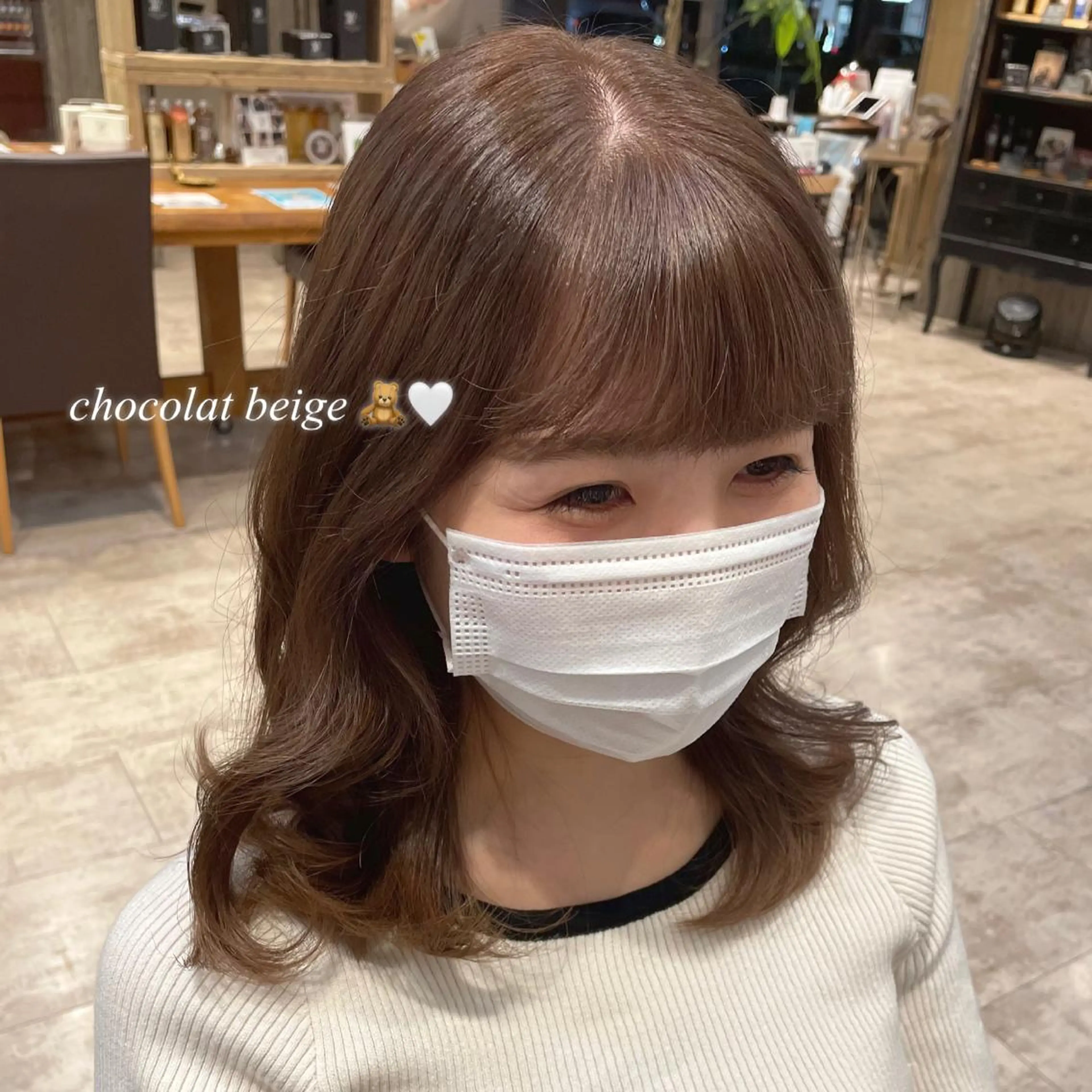 ミディアム 𝙢𝙞𝙮𝙪🎀 girly hairのヘアスタイル