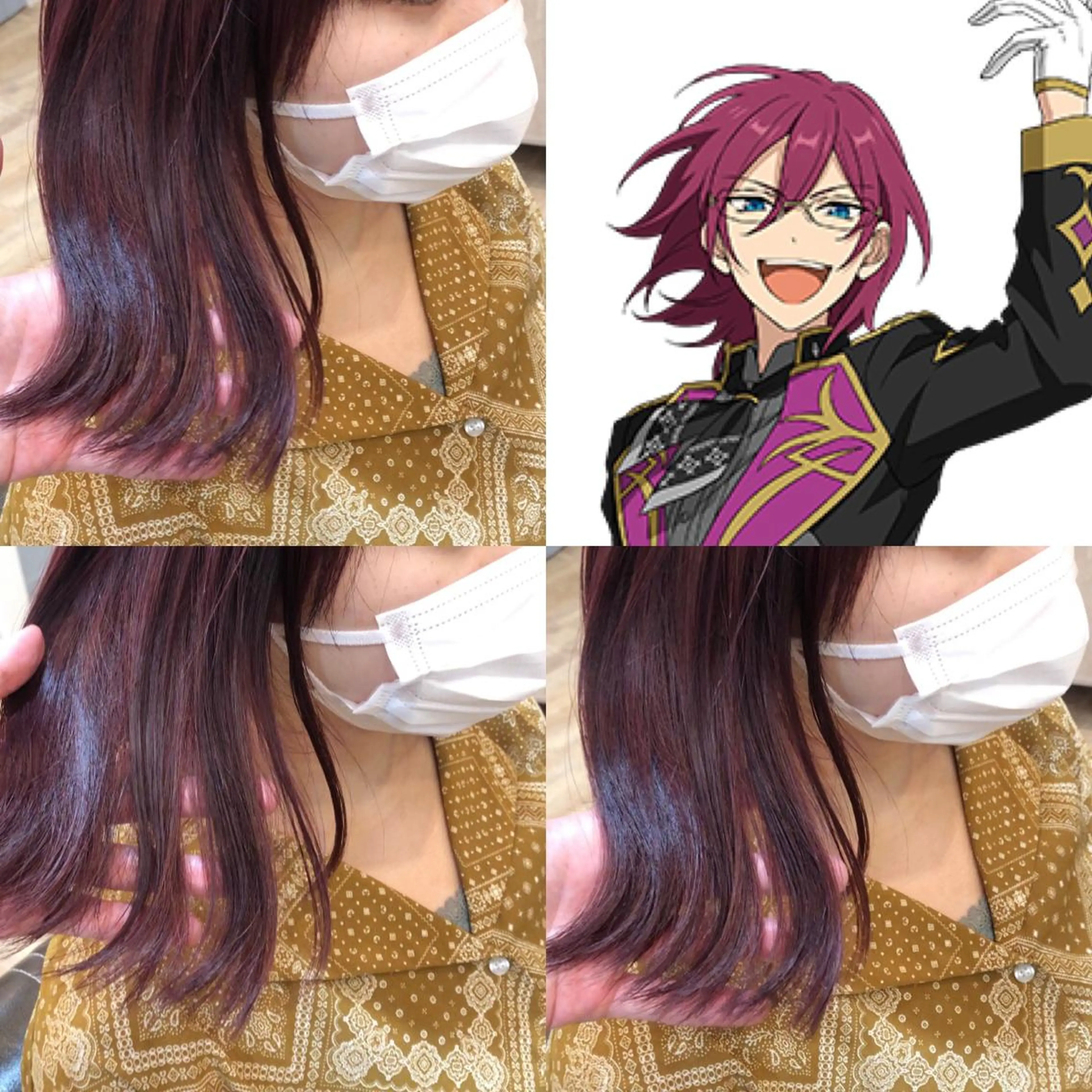 ミディアム カラー 推しカラー✨ オタク美容師ユウカのヘアスタイル