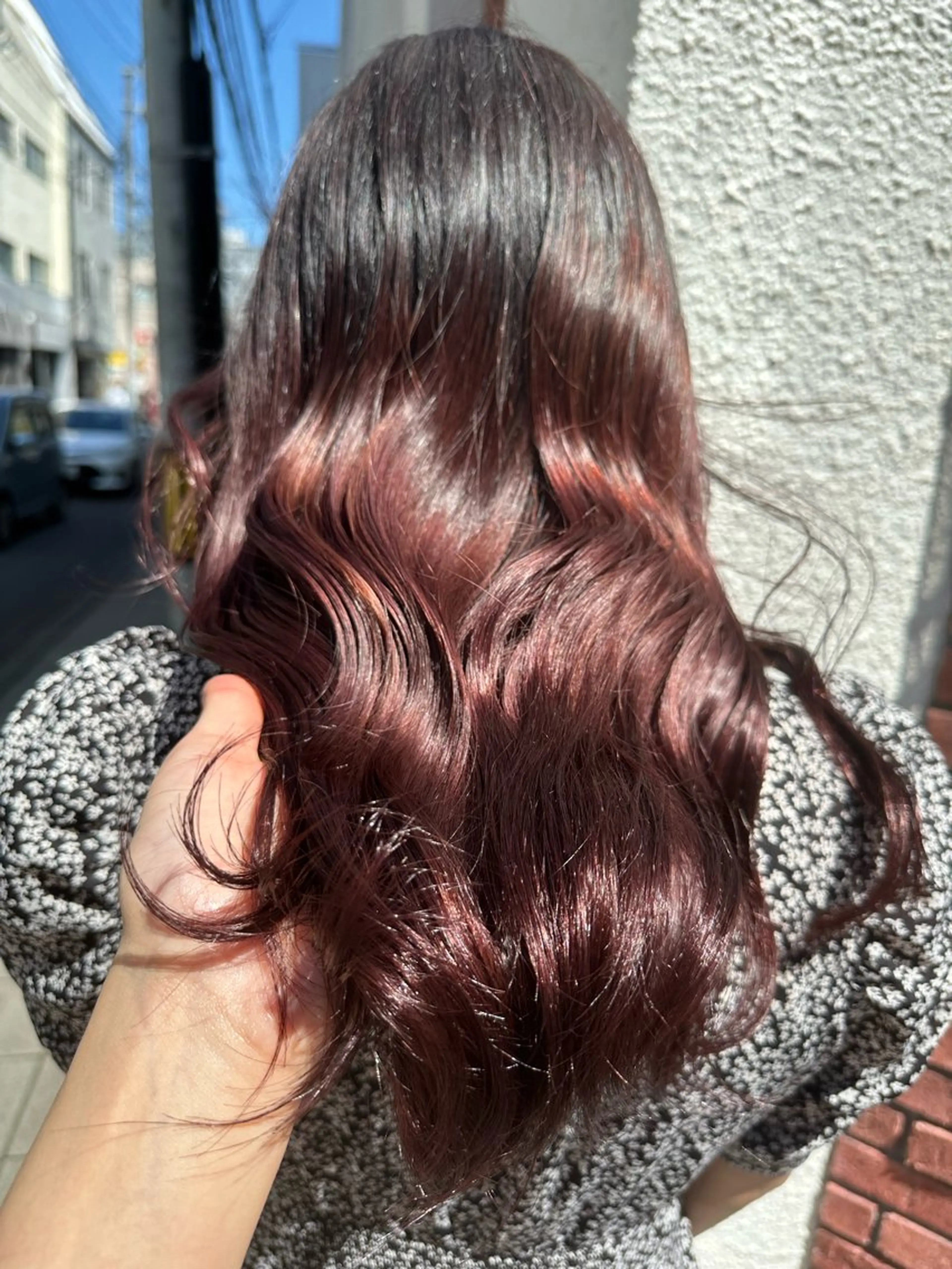 ロング カラー レッドカラー ダブルカラー/透明感 /髪質改善/MAHOのヘアスタイル