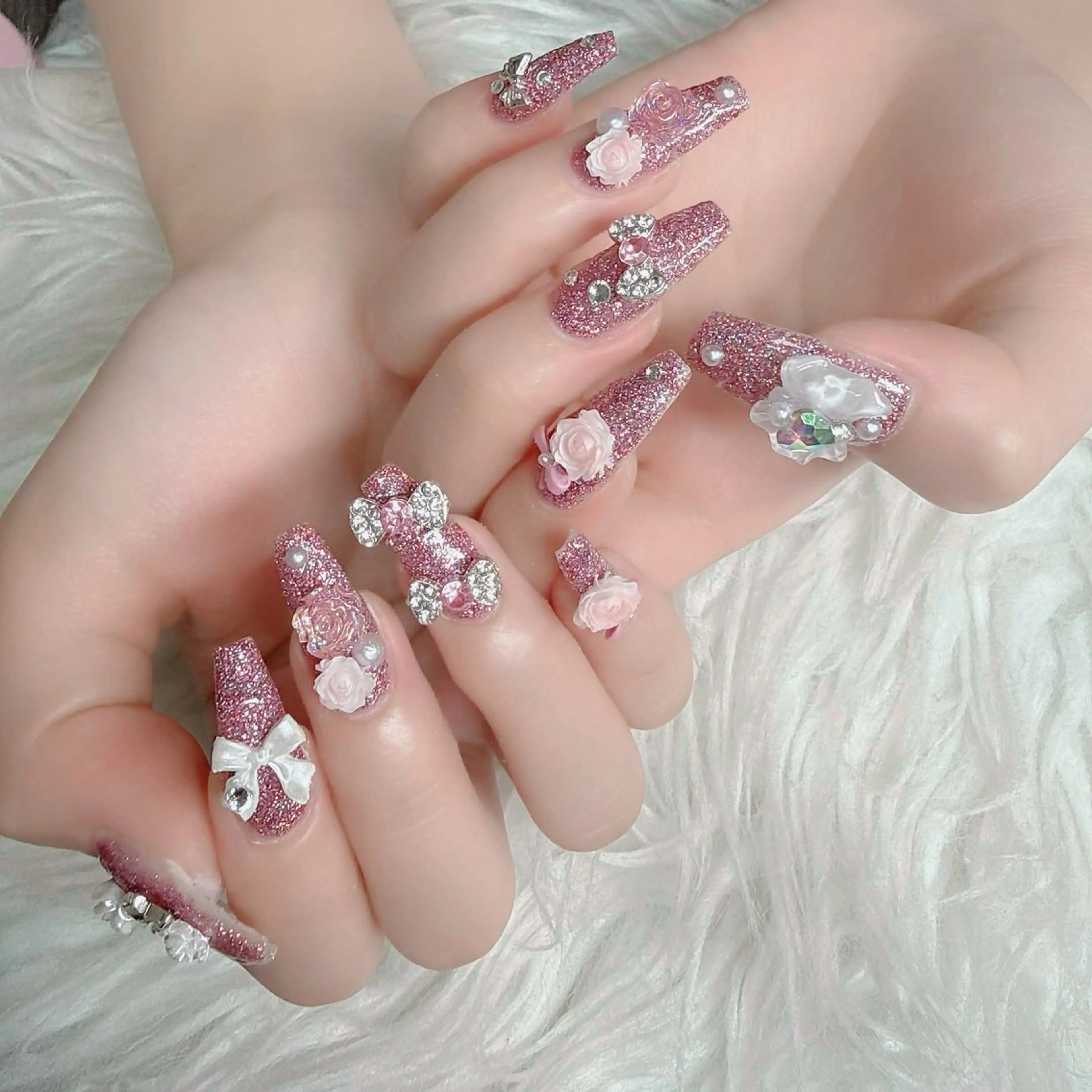 ネイル フットネイル フレンチネイル グラデーション 韓国ネイル ロングネイル ハンドネイル Hani Nail Salonのネイルデザイン
