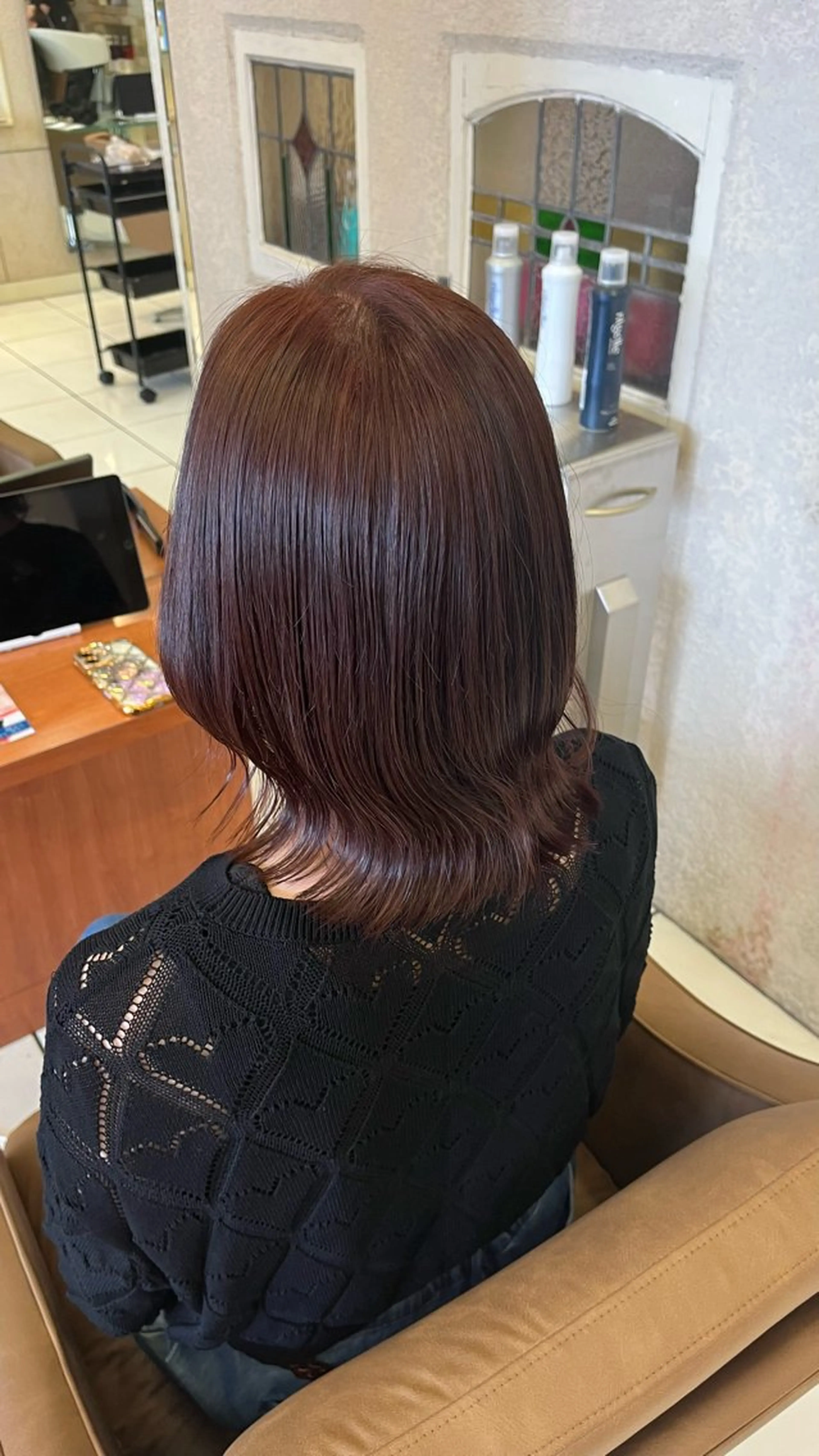 ミディアム カラー ヘアアレンジ ブリーチ ブラウンカラー ブリーチなしカラー ヘアカラー 🫧艶 ×透明感🫧 吉田 陽菜のヘアスタイル