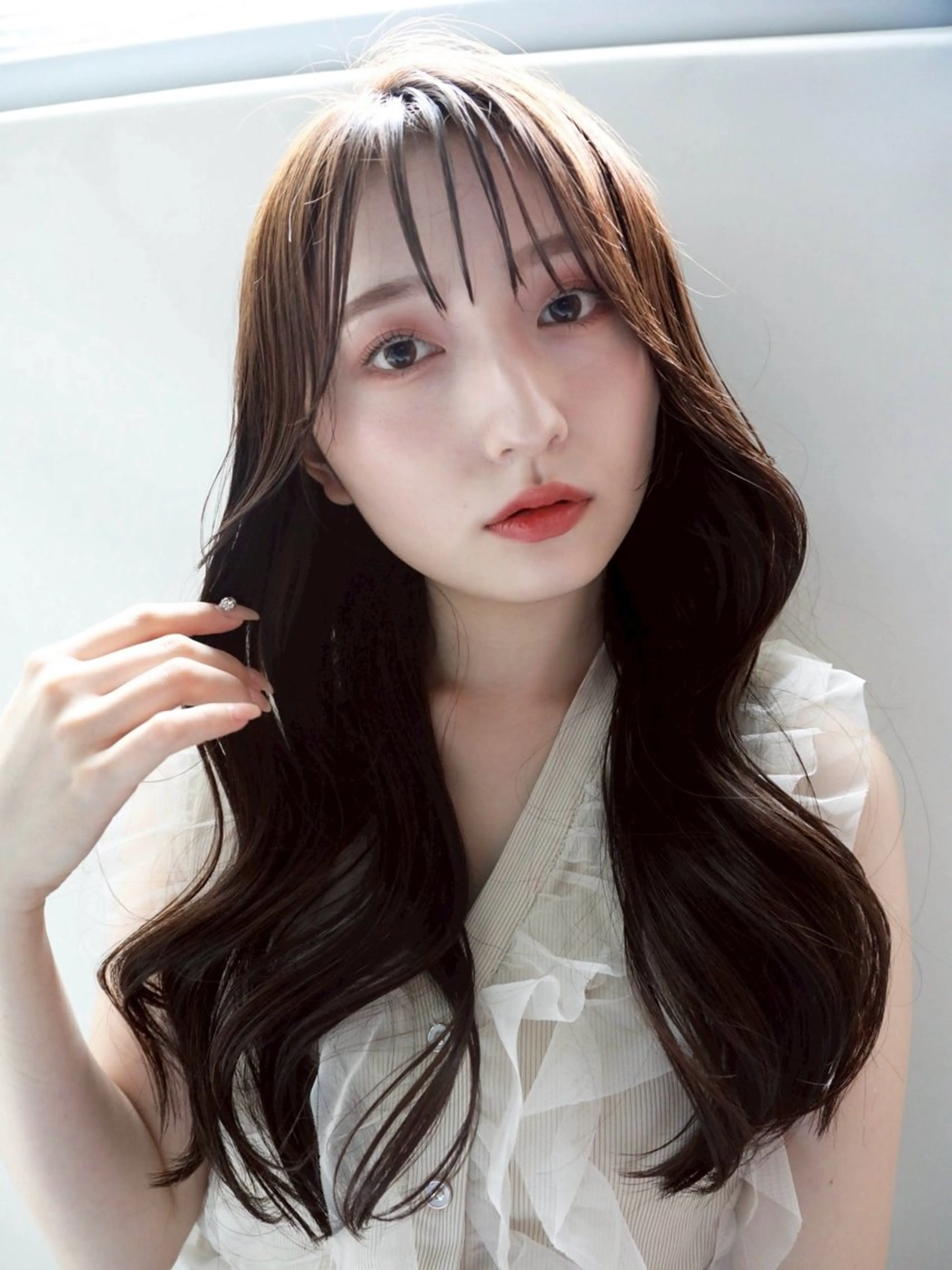 ロング 韓国風ヘア レイヤーカット 韓国風hair💕 Kanonのヘアスタイル