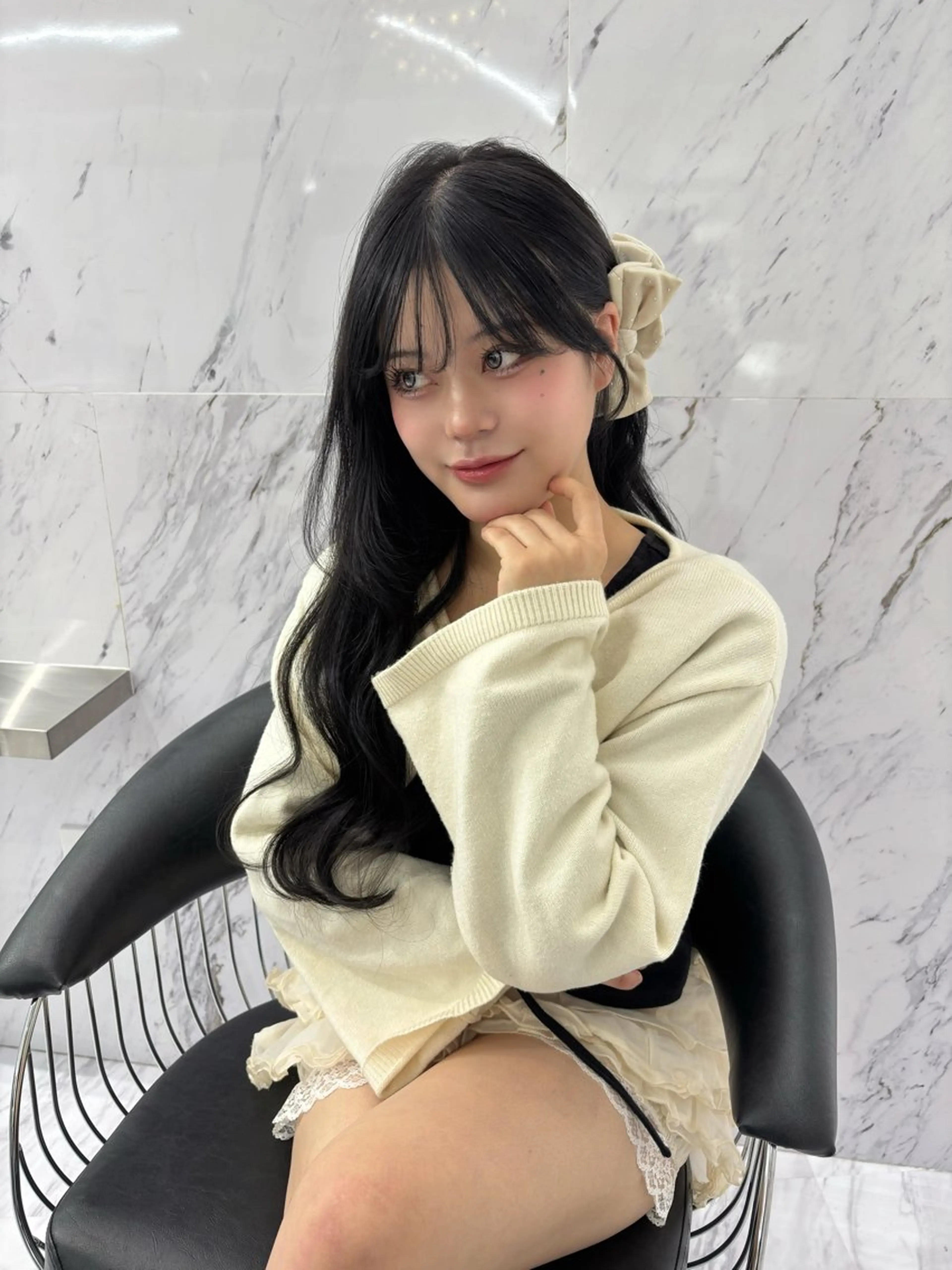 ロング カラー ロング カット ヘアカラー ParveMix 🪽鳥取彩花のヘアスタイル