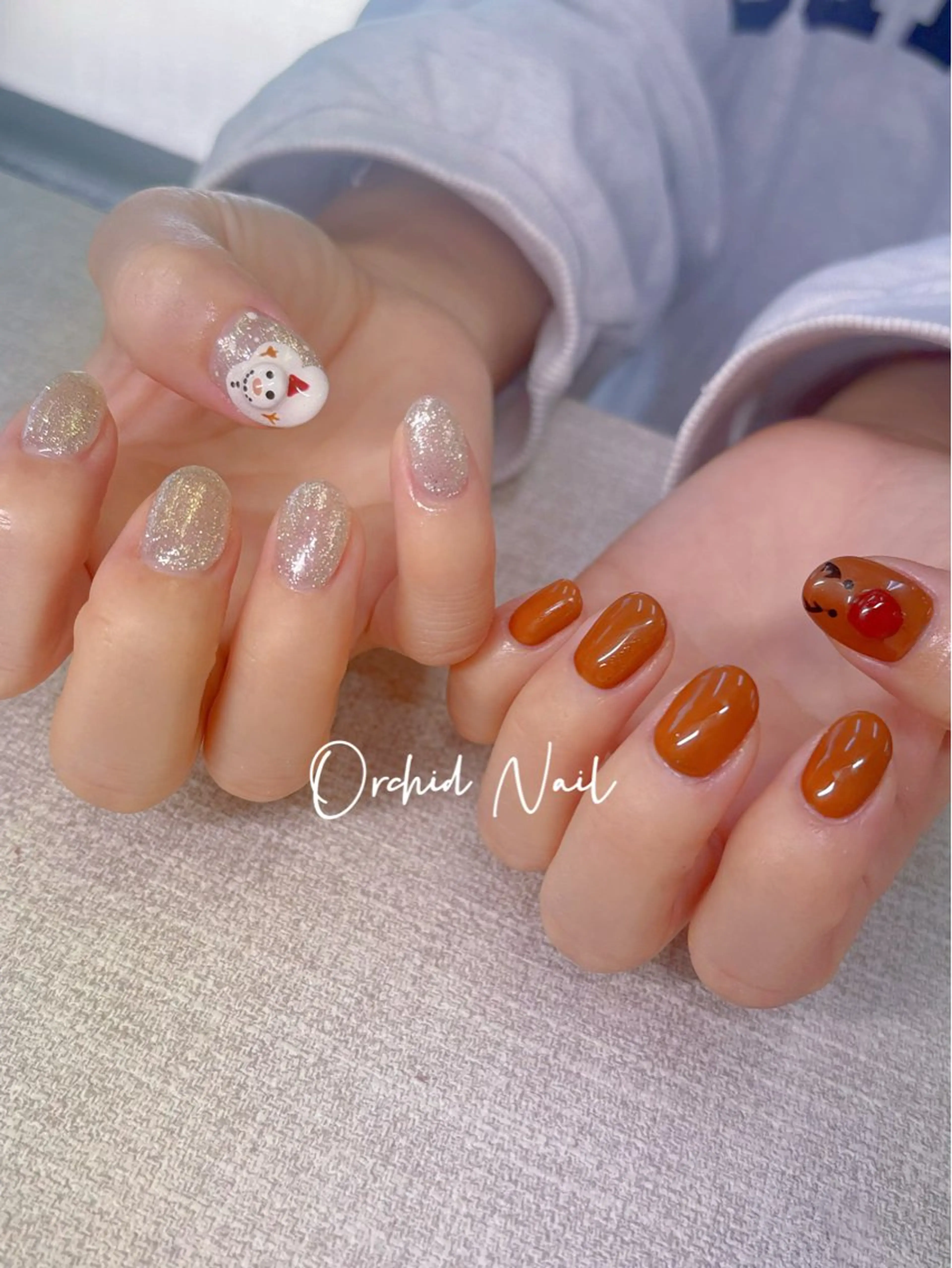 ネイル 冬ネイル クリスマス Orchid Nailのネイルデザイン