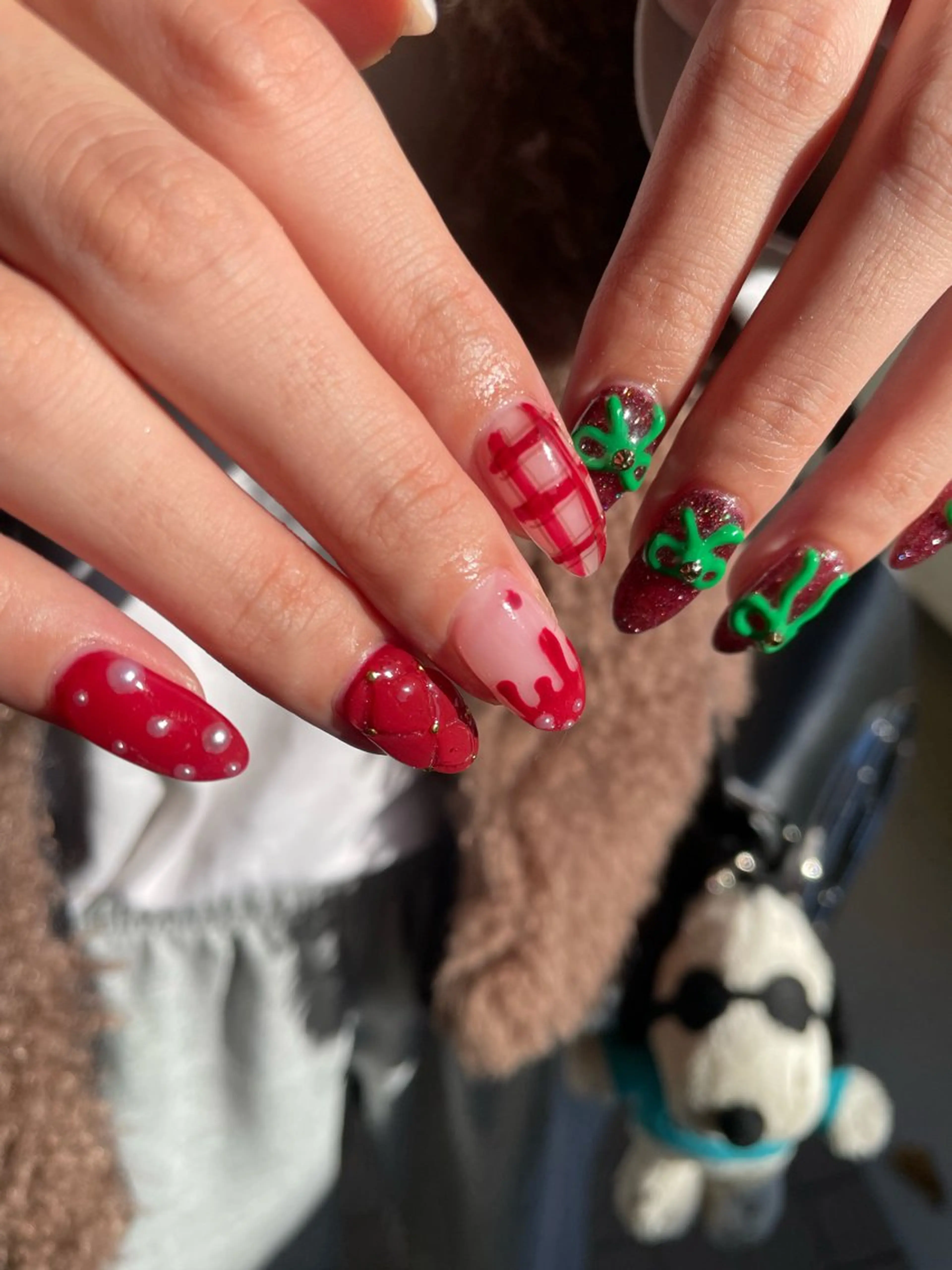 ネイル 冬ネイル クリスマス 前田 凜のネイルデザイン
