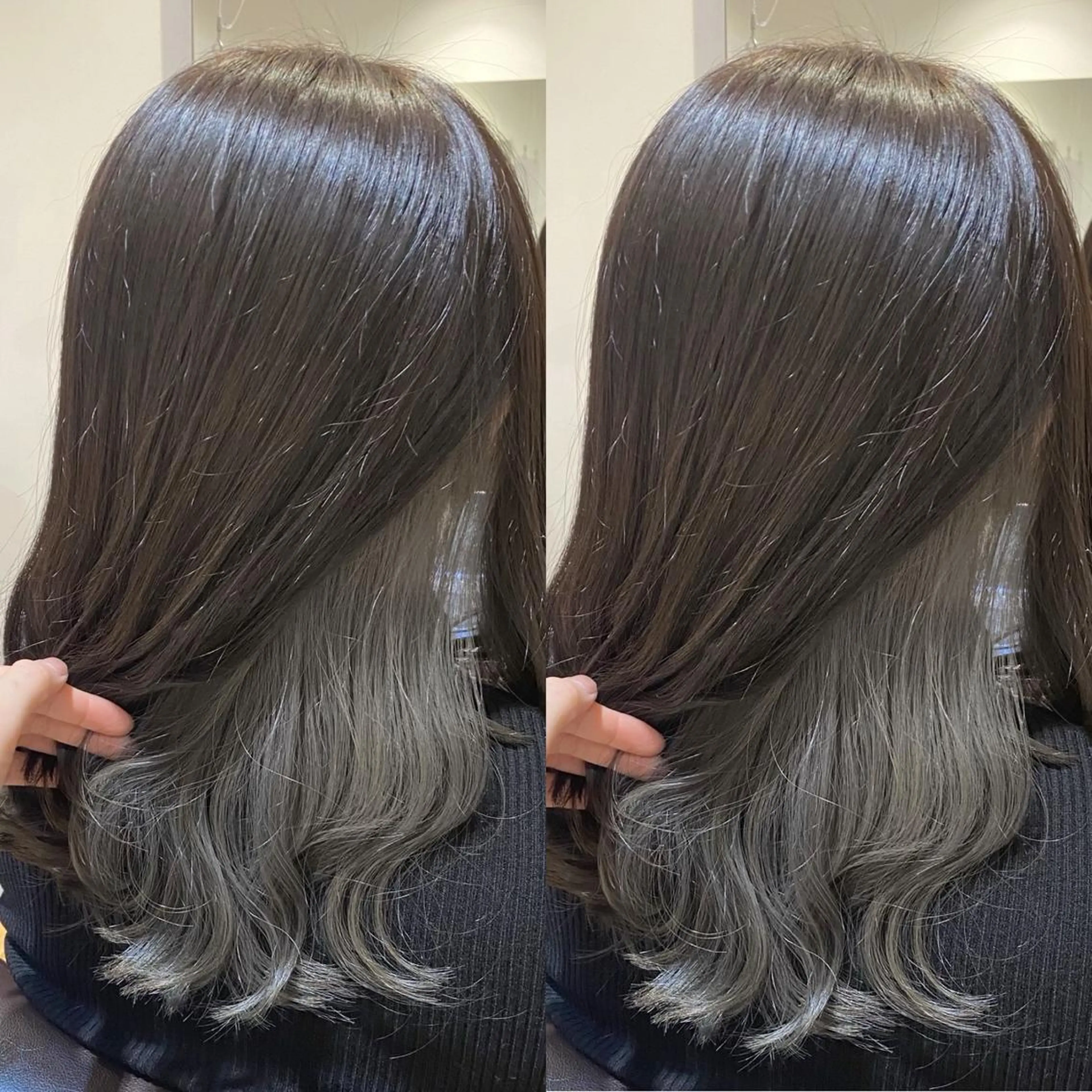 ミディアム 前地 麻衣のヘアスタイル