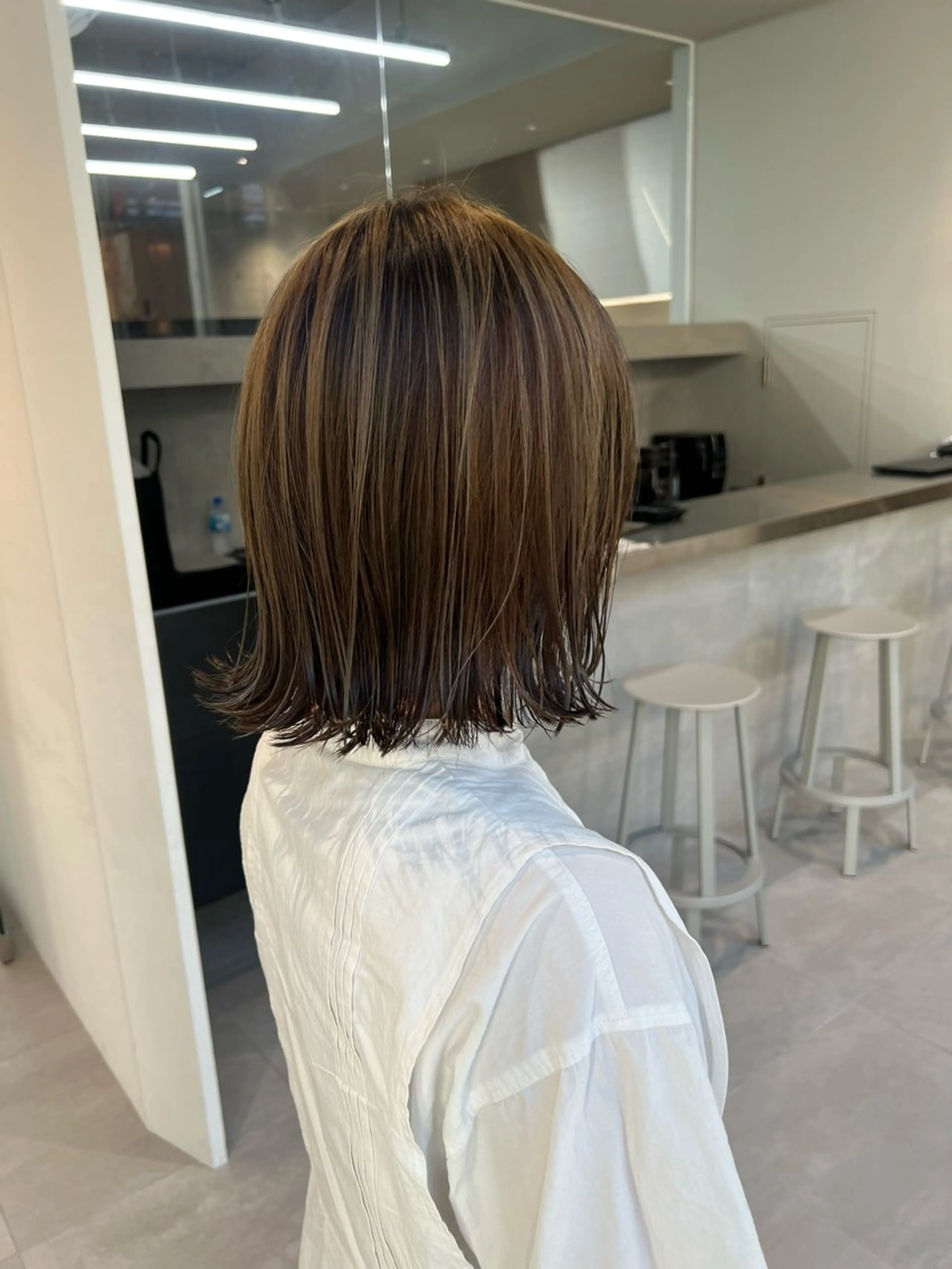 ショート カラー カット ヘアカラー トリートメント 吉沢遣人/レイヤー 艶カラー/抜け感のヘアスタイル