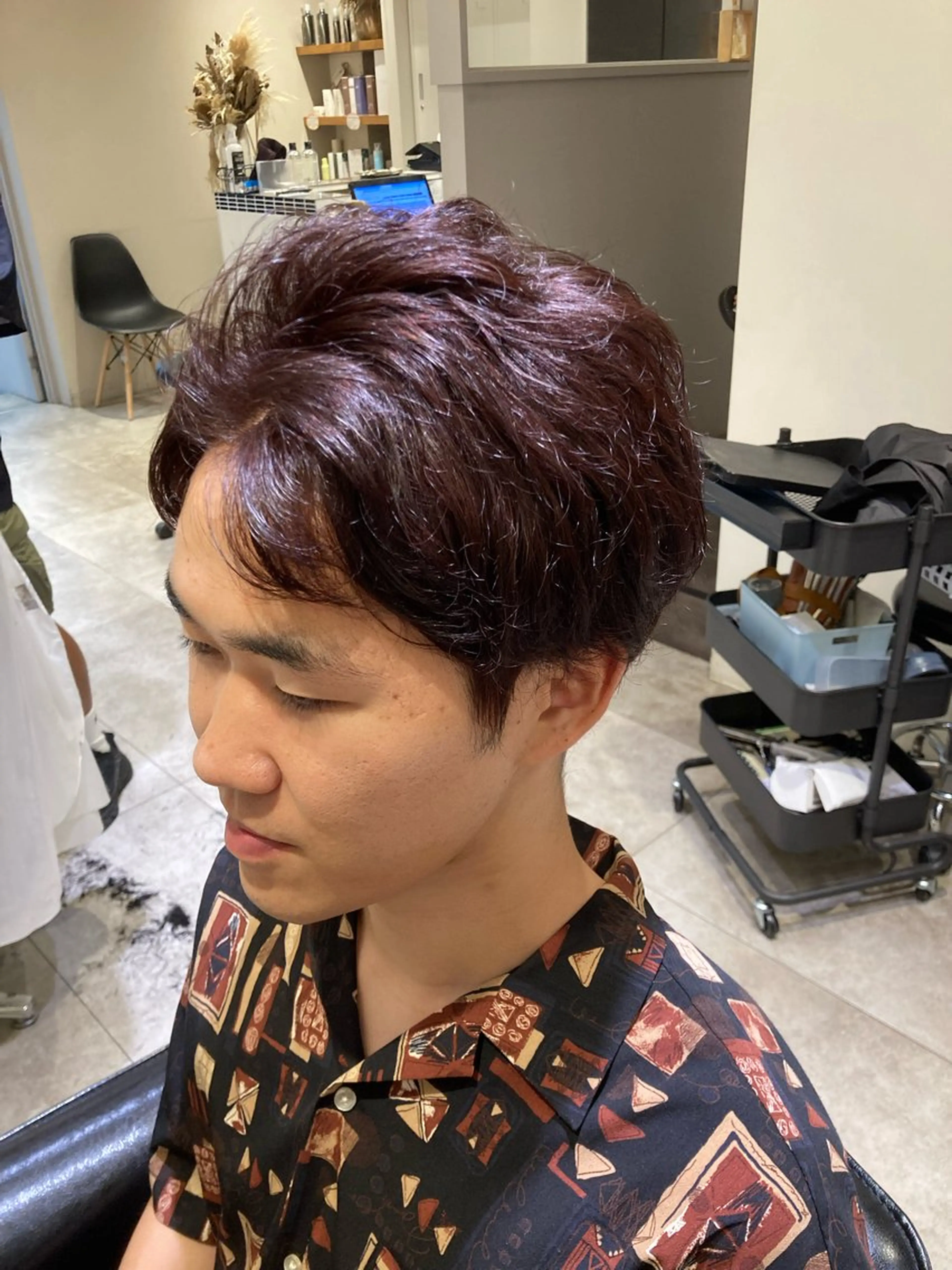 🔥🟣【2.3回目の方】🟣🔥​〜​メンズカット➕​〜​艶カラーの写真