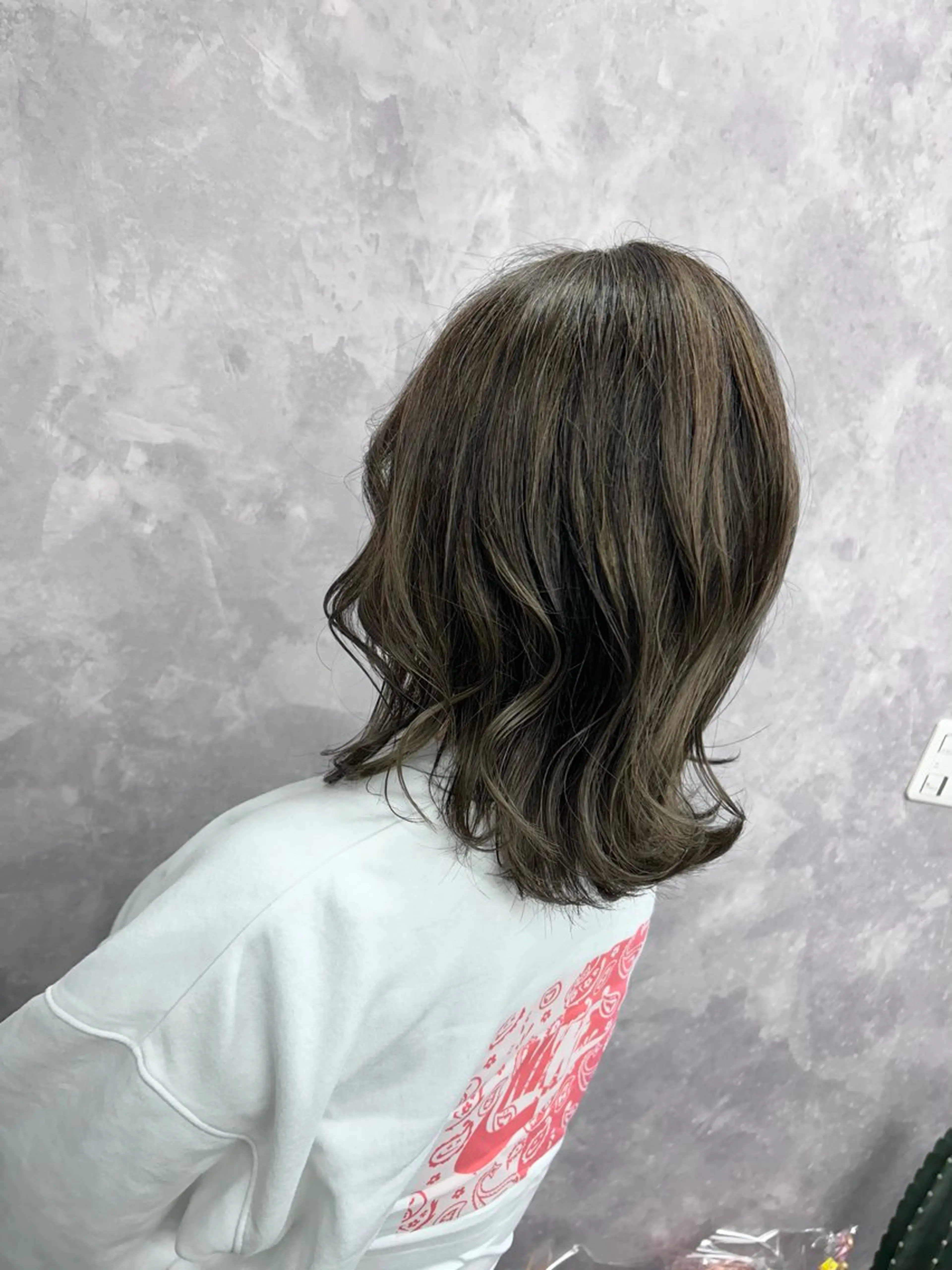 ミディアム ハイライト カット ヘアカラー AN'TIA小作所属・AN'TIA小作代表 ⭐︎kazuma⭐︎のヘアスタイル