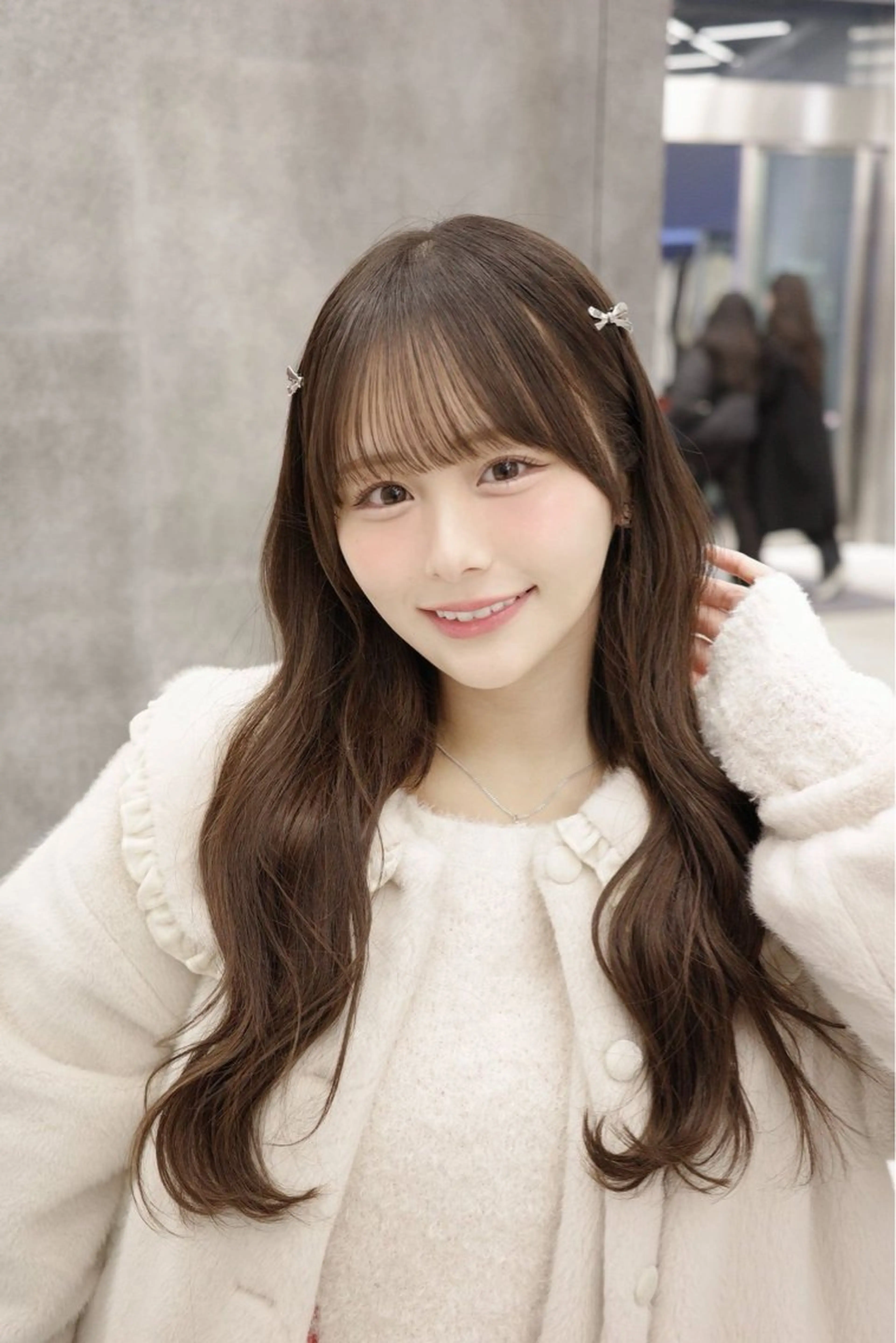 ロング 顔周りカット 酸性ストレート ヘアカラー 縮毛矯正 酸性縮毛矯正/ 髪質改善/信之介のヘアスタイル