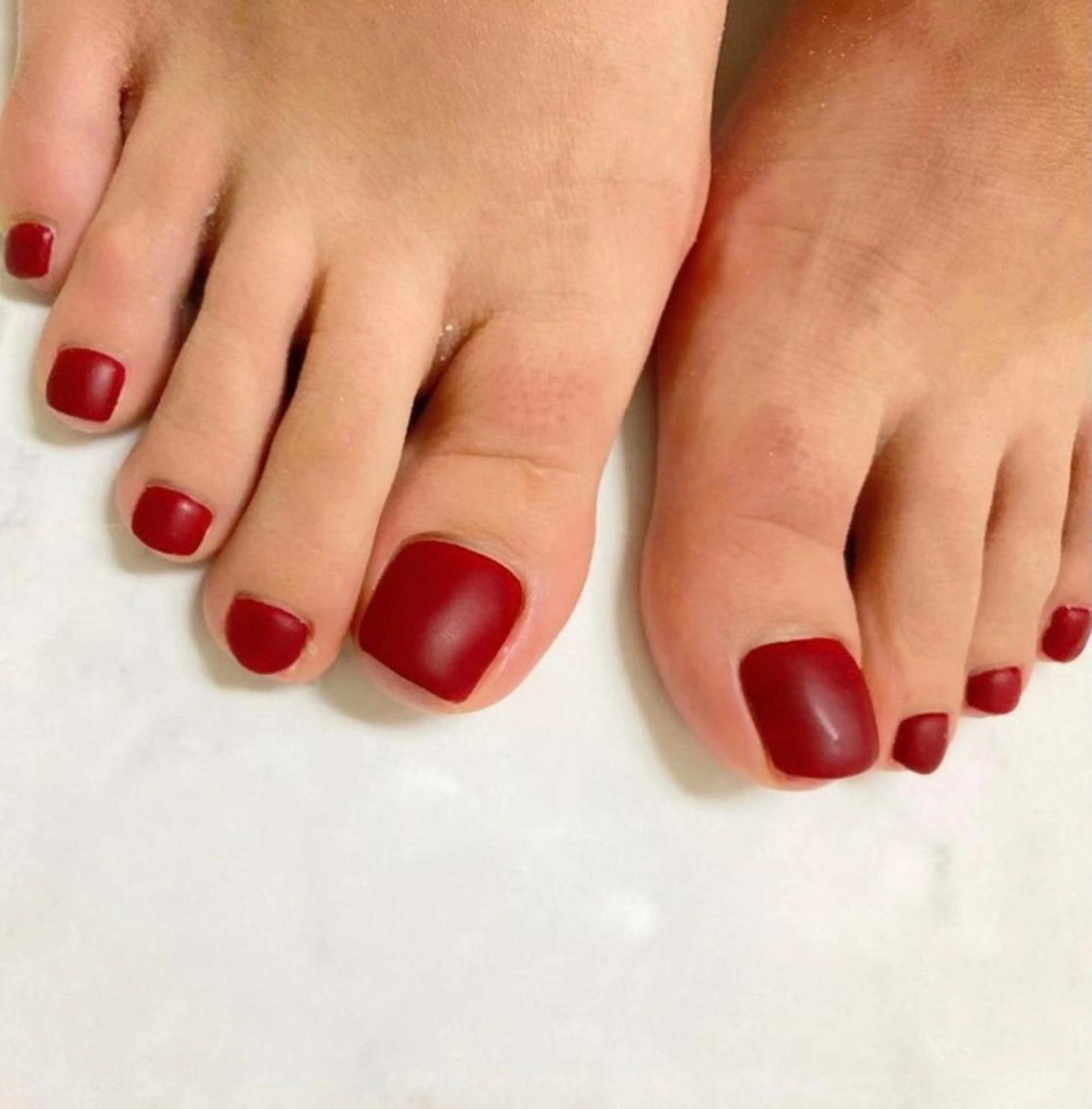 ネイル アートネイル フットネイル マットネイル ワンカラーネイル フットネイル Mojyam nail所属・松本 実咲のネイルデザイン