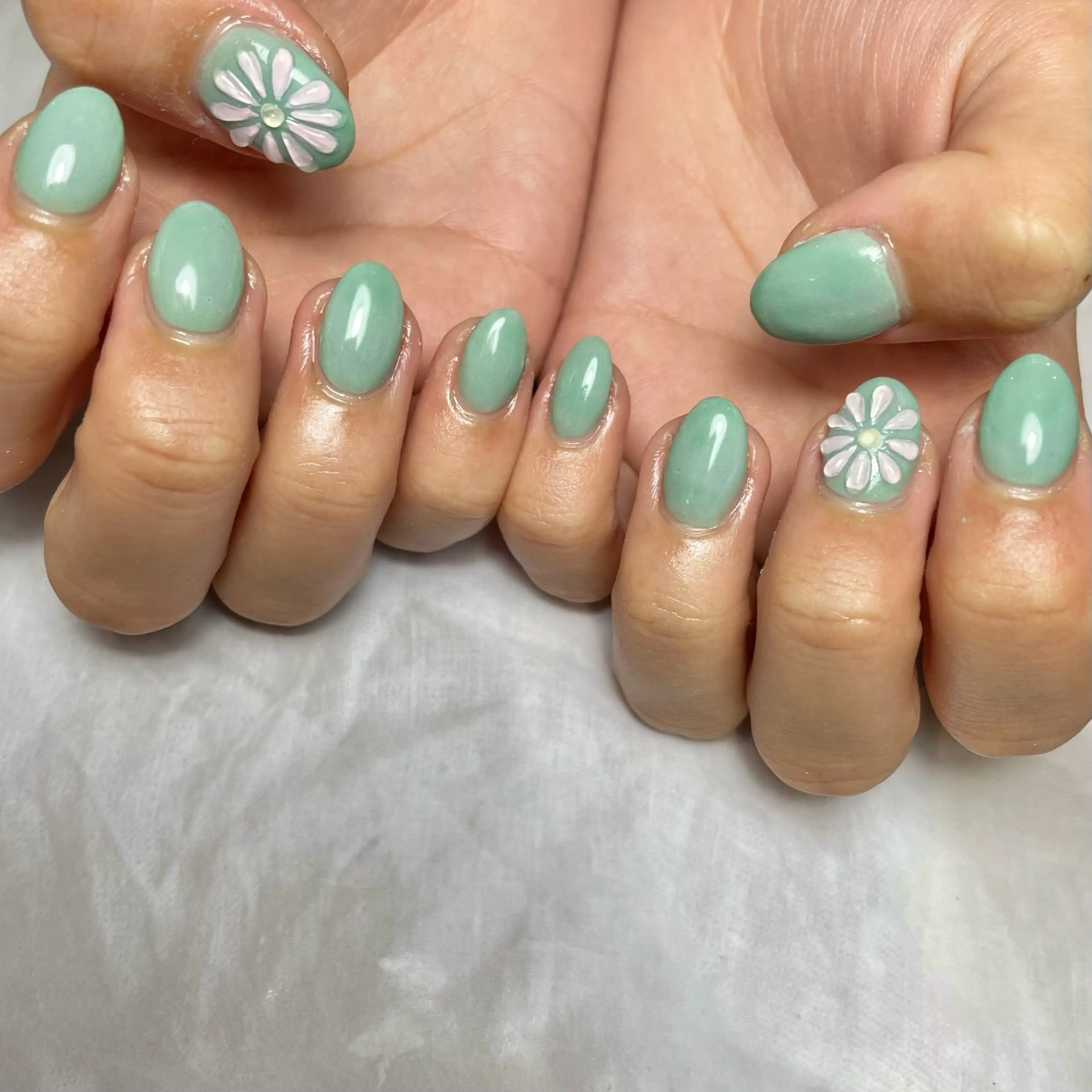 ネイル アートネイル ワンカラーネイル スカルプネイル Reflection marikoのネイルデザイン